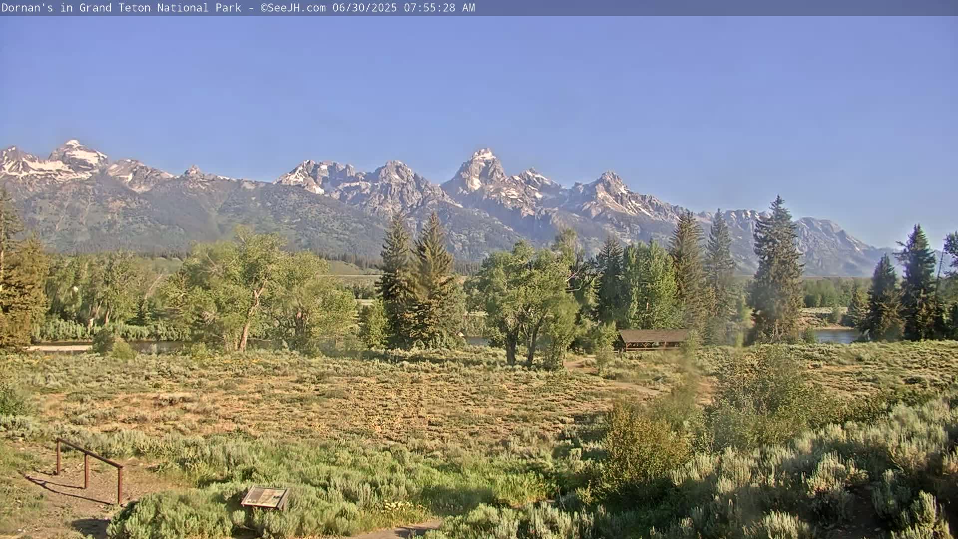 Grand Teton National Park  Live Cam - Moose, Teton, Wyoming, USA