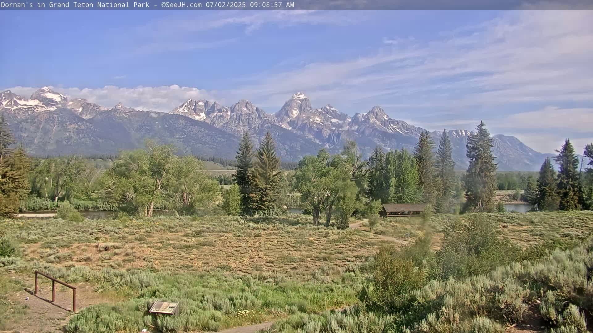 Grand Teton National Park  Live Cam - Moose, Teton, Wyoming, USA