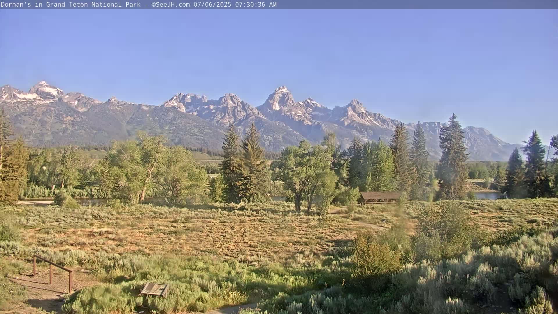 Grand Teton National Park  Live Cam - Moose, Teton, Wyoming, USA