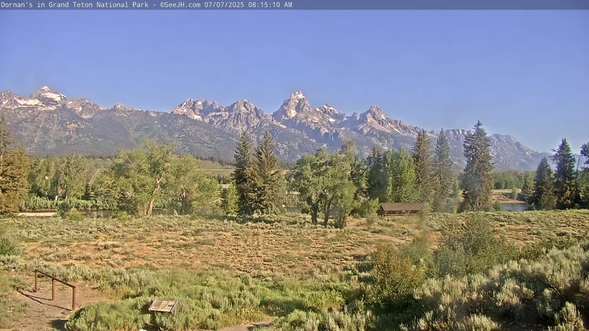 Grand Teton National Park  Live Cam - Moose, Teton, Wyoming, USA