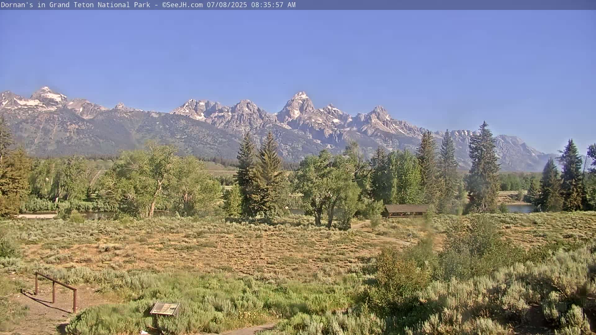 Grand Teton National Park  Live Cam - Moose, Teton, Wyoming, USA