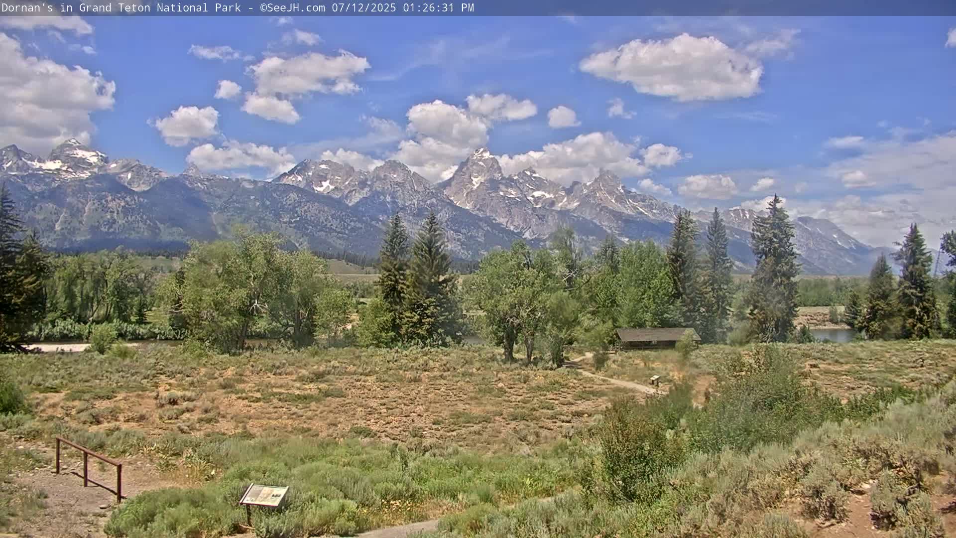 Grand Teton National Park  Live Cam - Moose, Teton, Wyoming, USA
