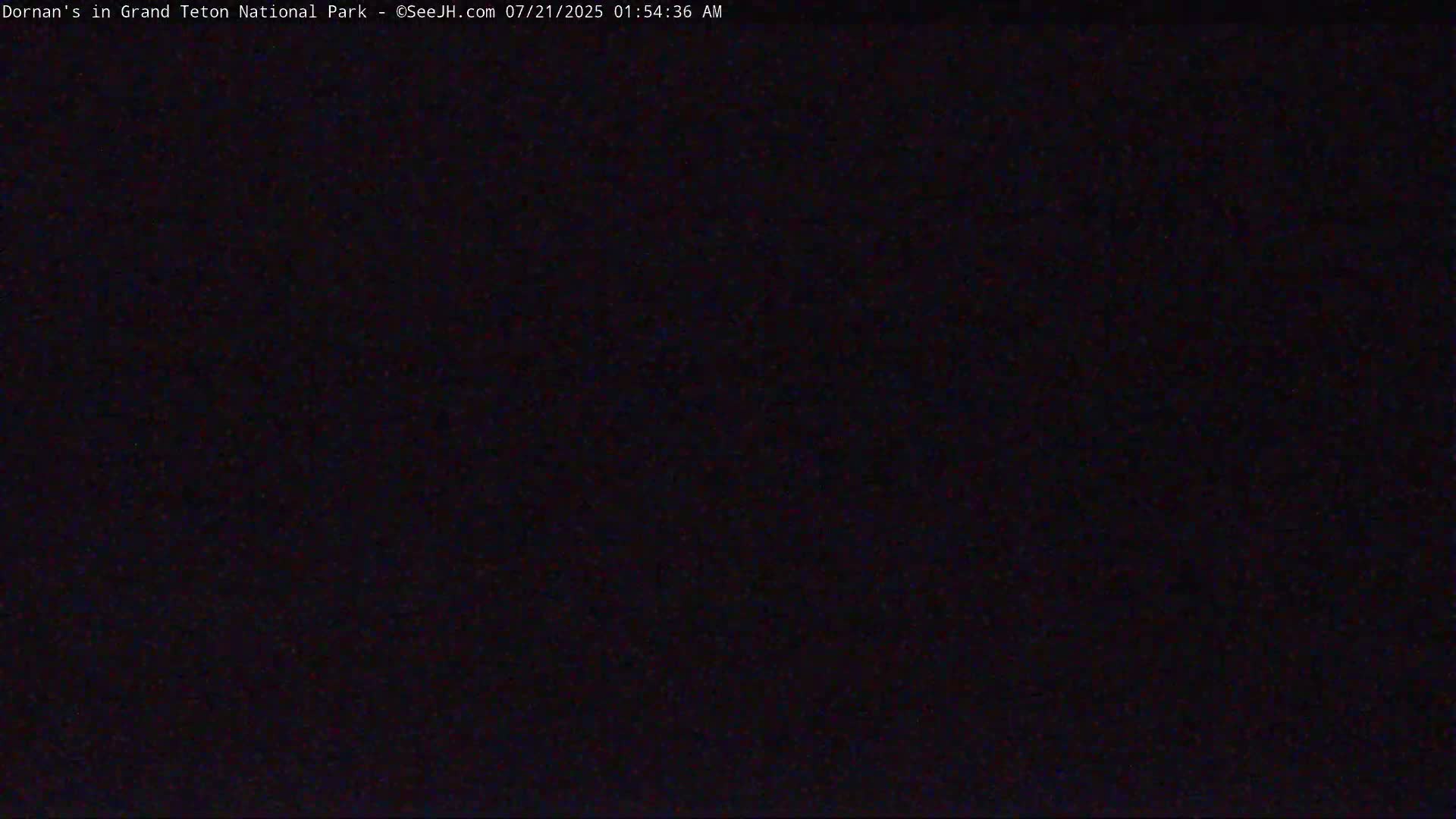 The image shows a completely dark scene.
