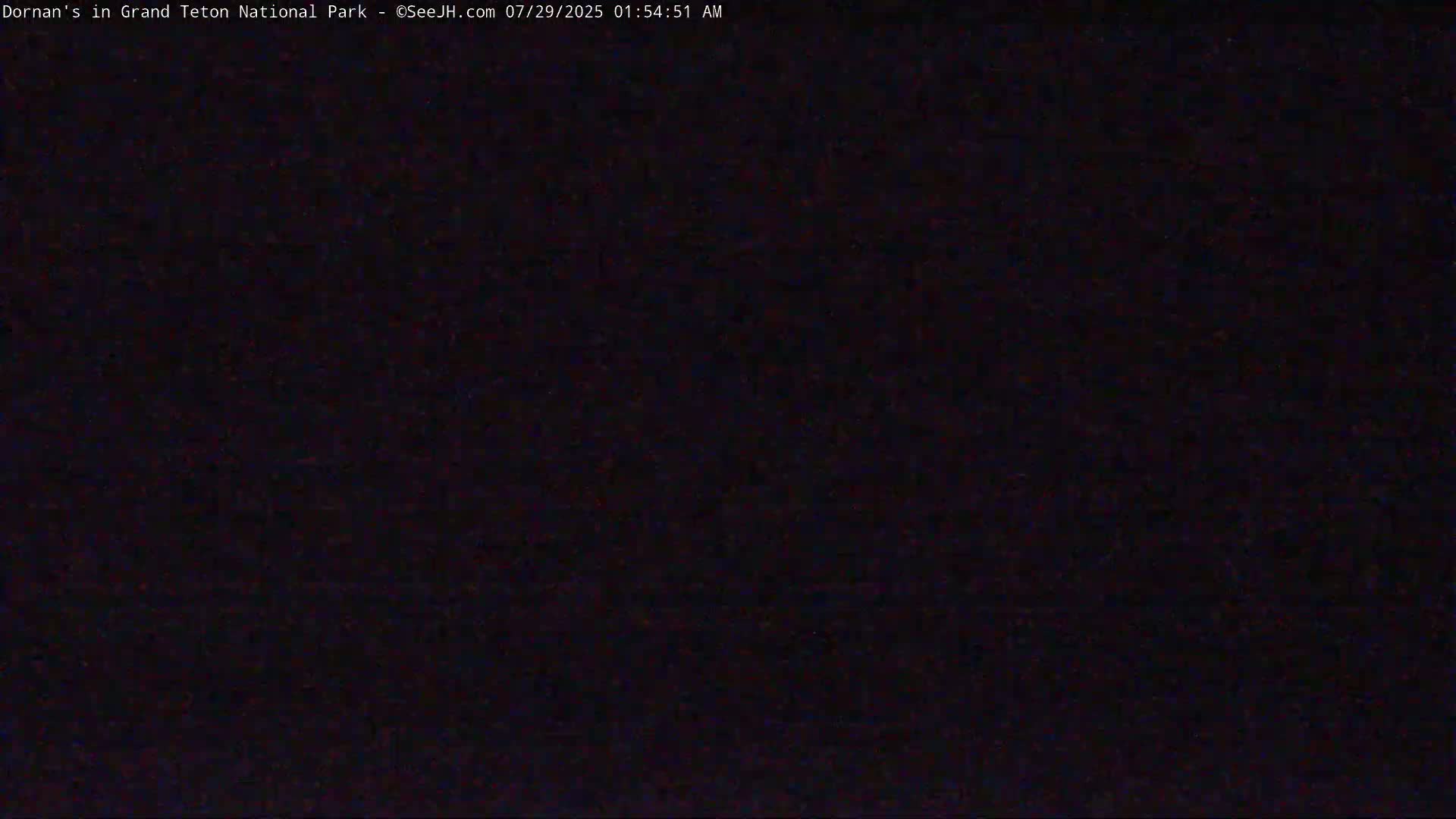 The image shows a completely dark scene.