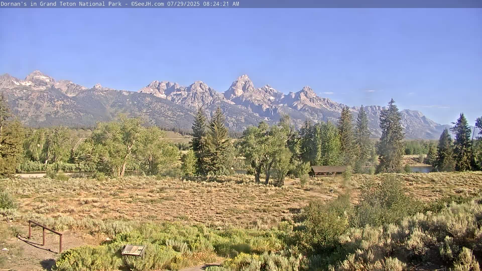 Grand Teton National Park  Live Cam - Moose, Teton, Wyoming, USA