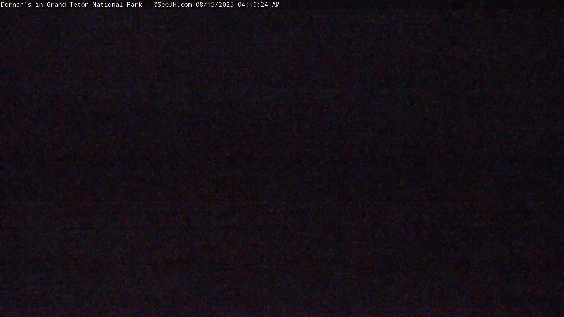 The image shows a completely dark scene.