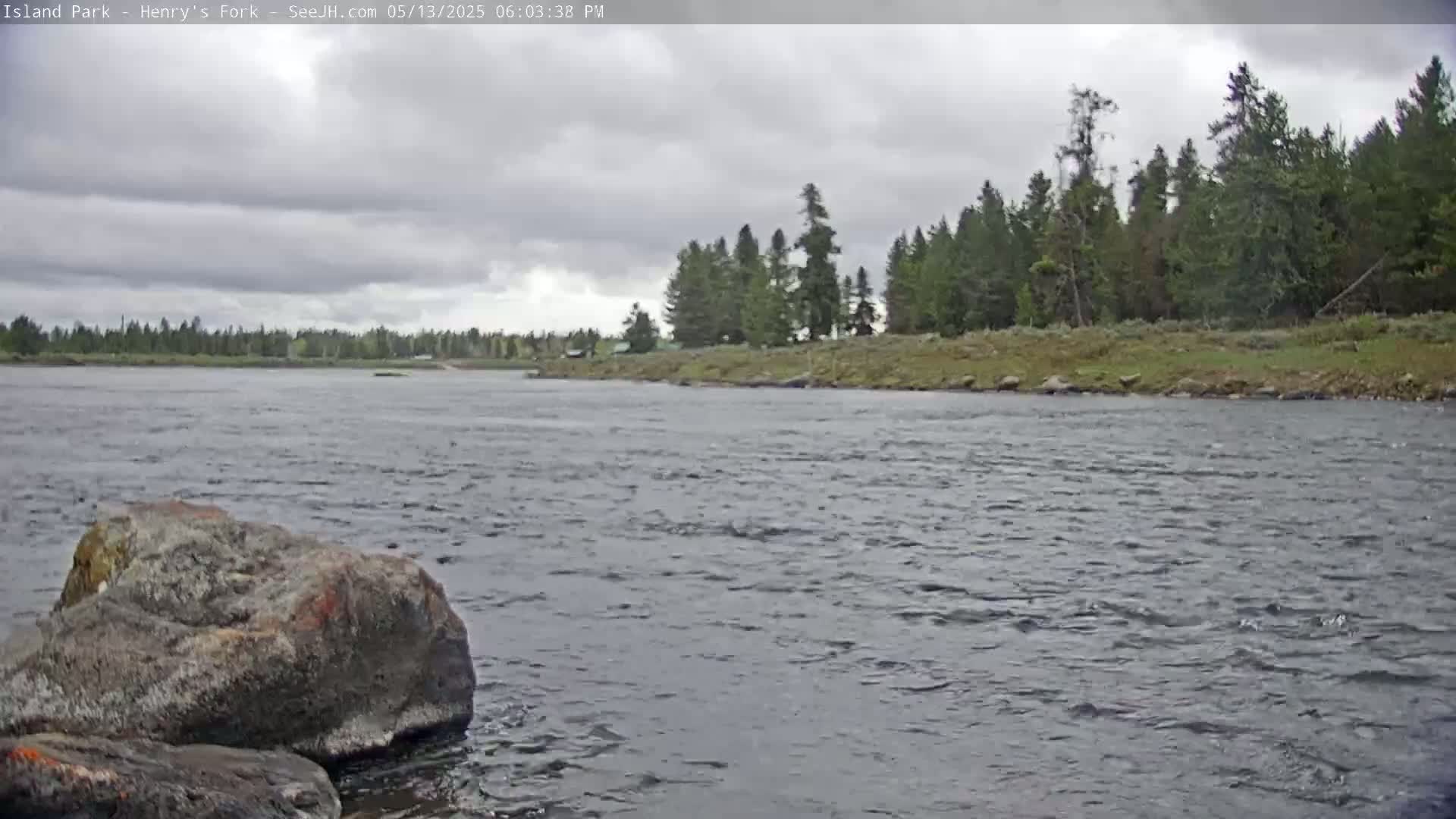 Henry's Fork River from Island Park Village  Live Cam - Island Park, Fremont, Idaho, USA