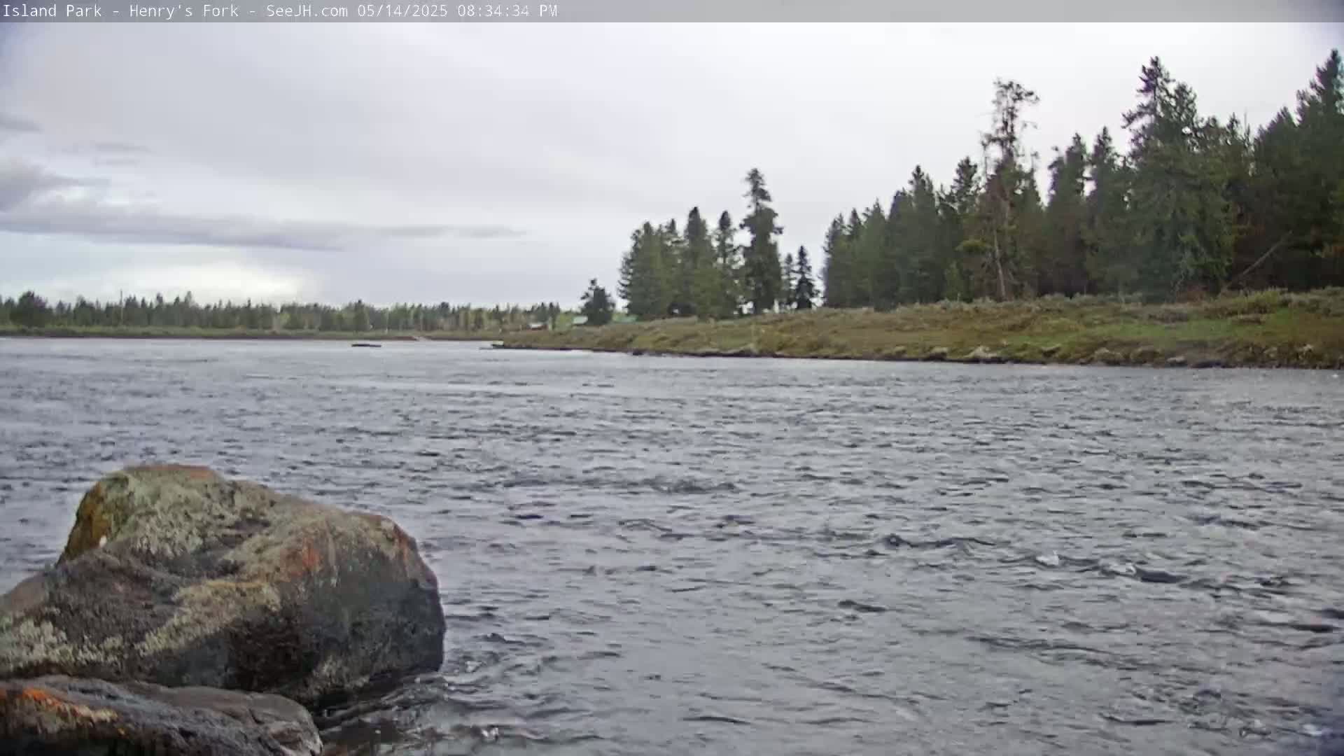 Henry's Fork River from Island Park Village  Live Cam - Island Park, Fremont, Idaho, USA
