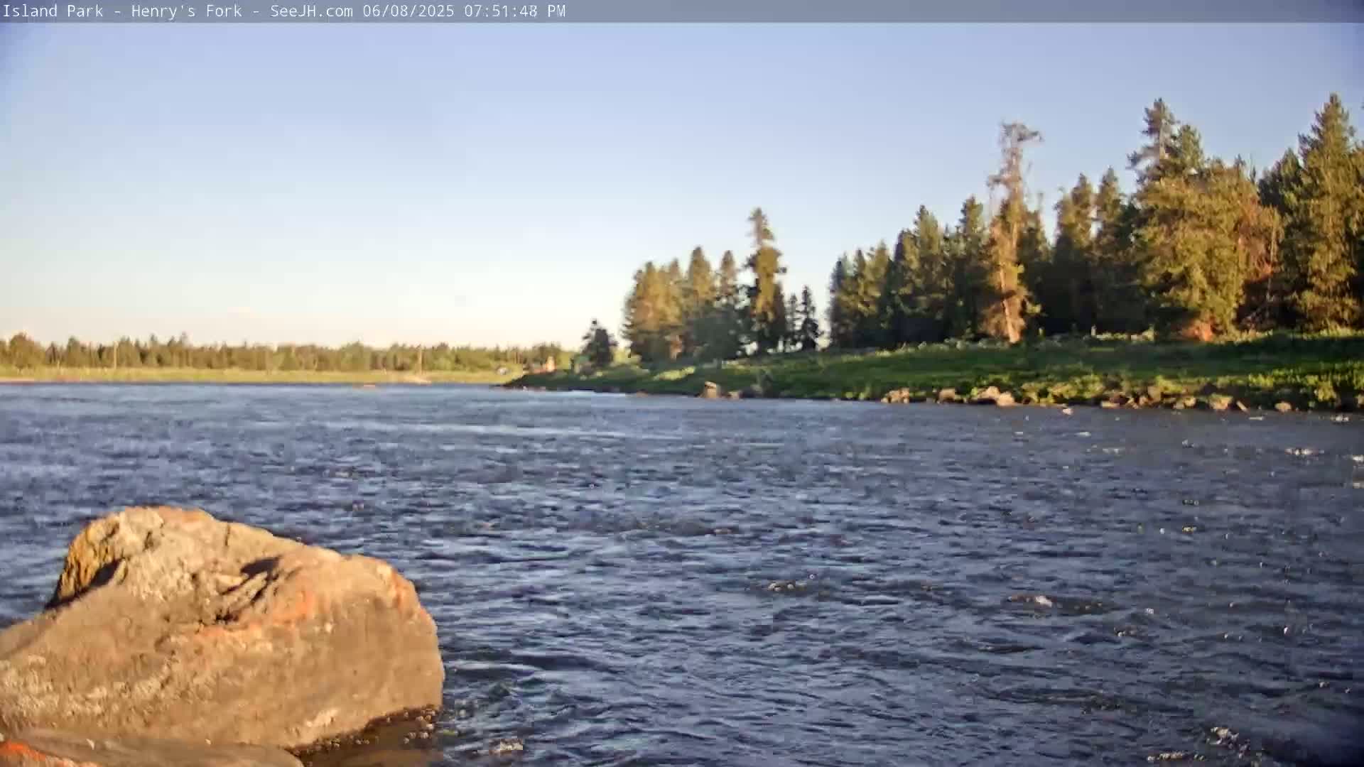Henry's Fork River from Island Park Village  Live Cam - Island Park, Fremont, Idaho, USA