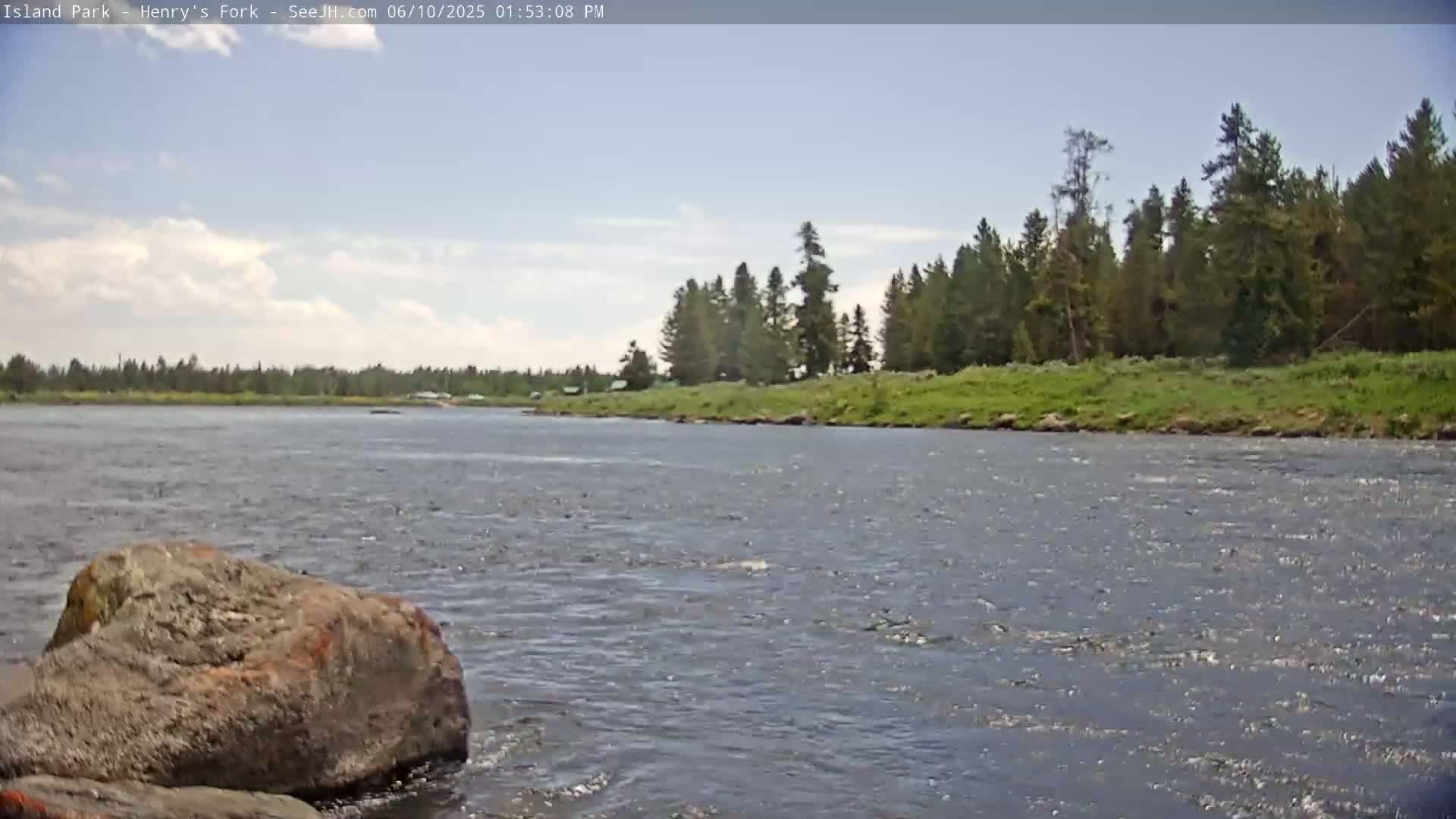 Henry's Fork River from Island Park Village  Live Cam - Island Park, Fremont, Idaho, USA