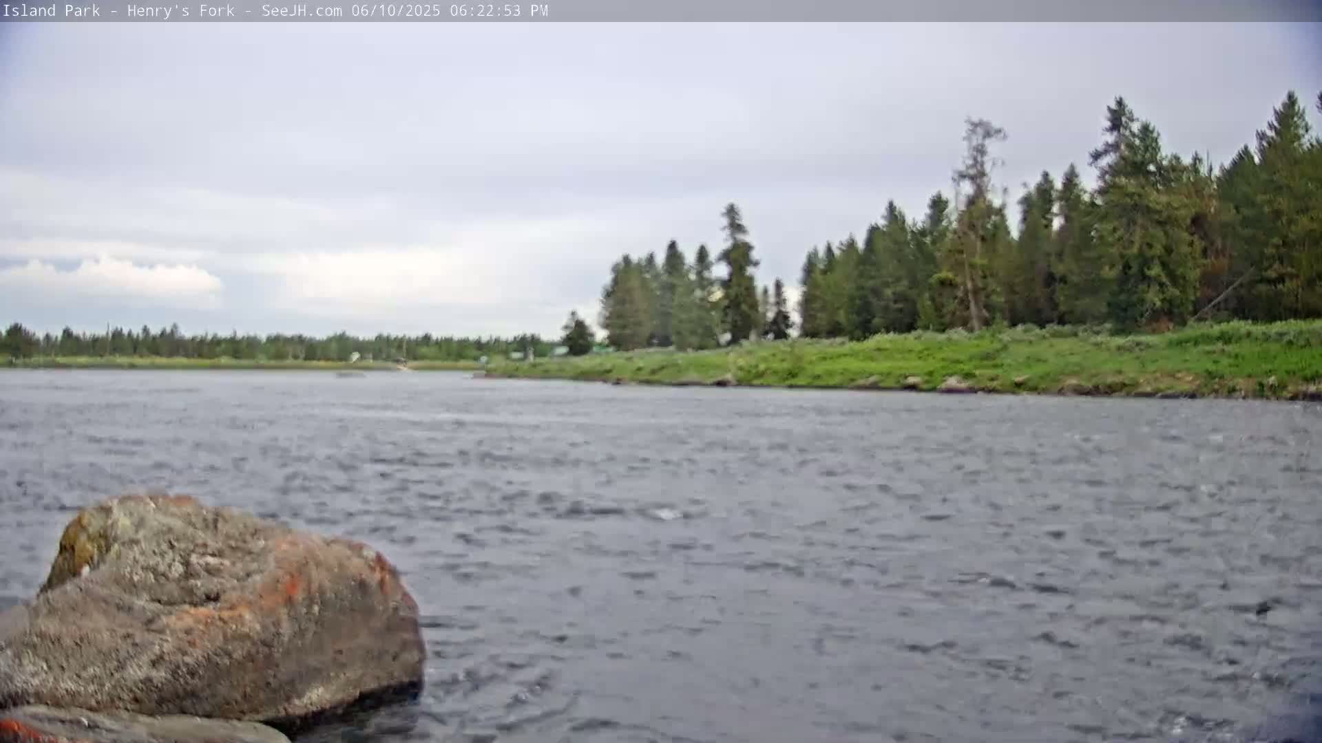 Henry's Fork River from Island Park Village  Live Cam - Island Park, Fremont, Idaho, USA