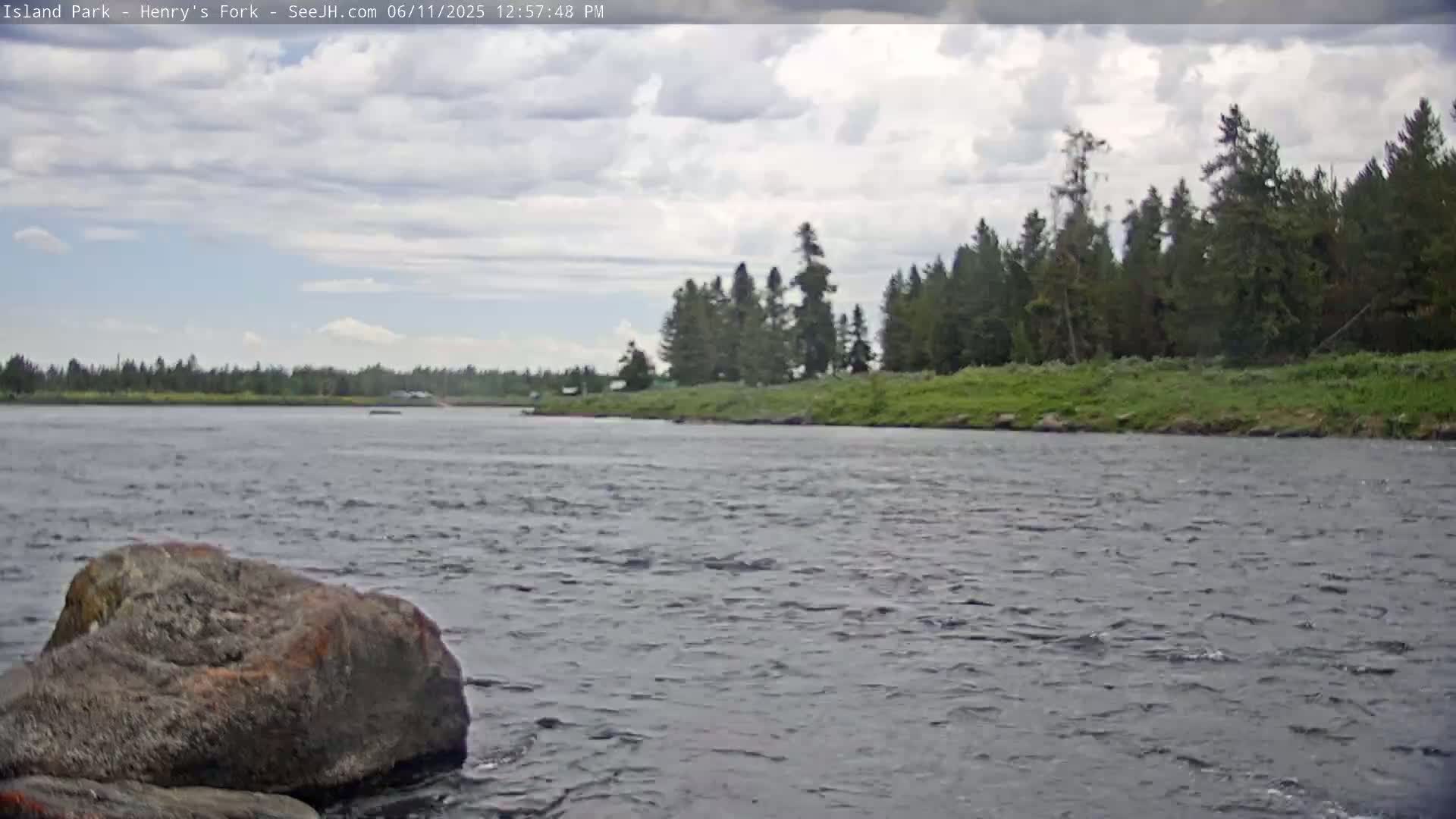 Henry's Fork River from Island Park Village  Live Cam - Island Park, Fremont, Idaho, USA