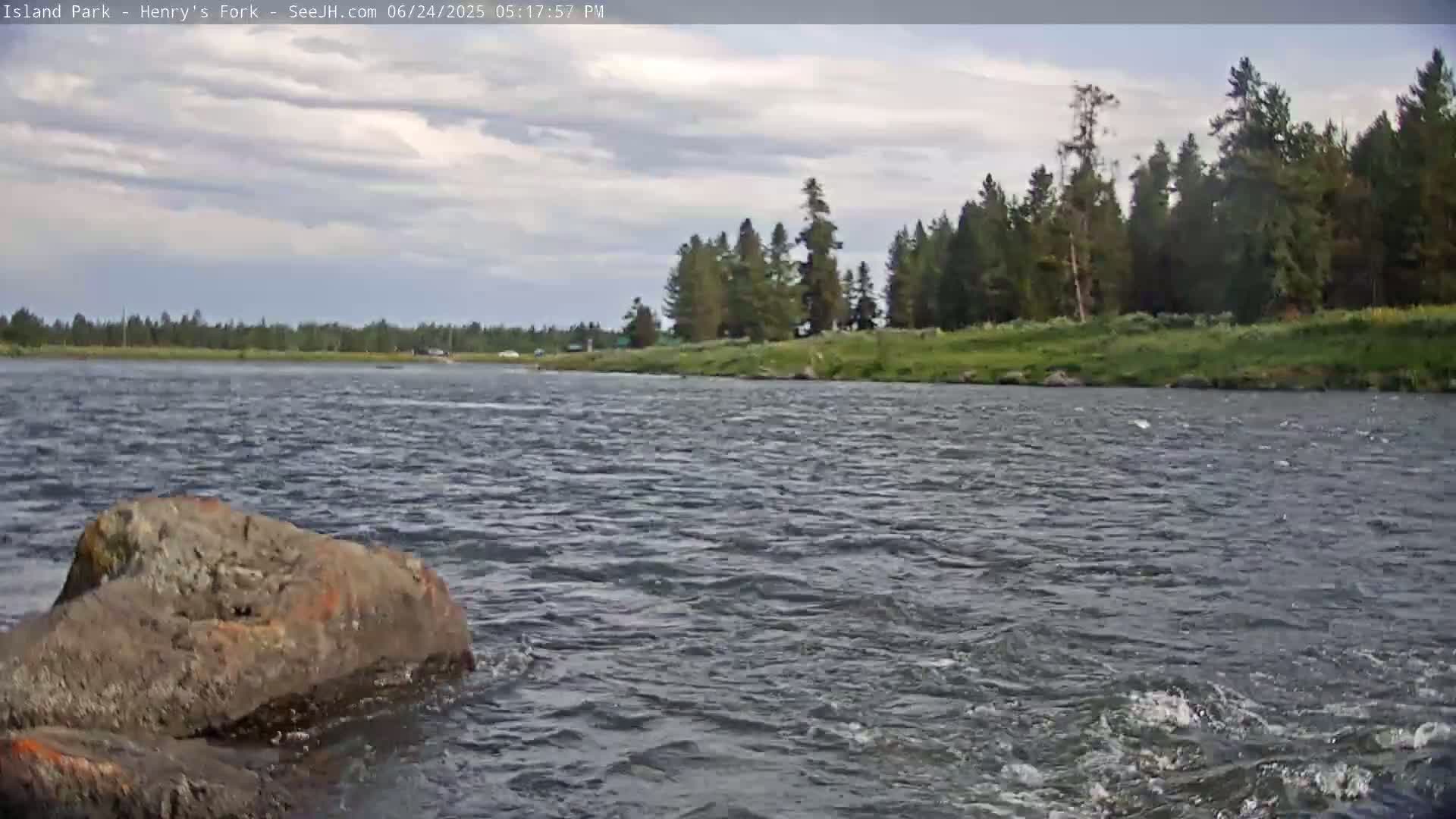 Henry's Fork River from Island Park Village  Live Cam - Island Park, Fremont, Idaho, USA