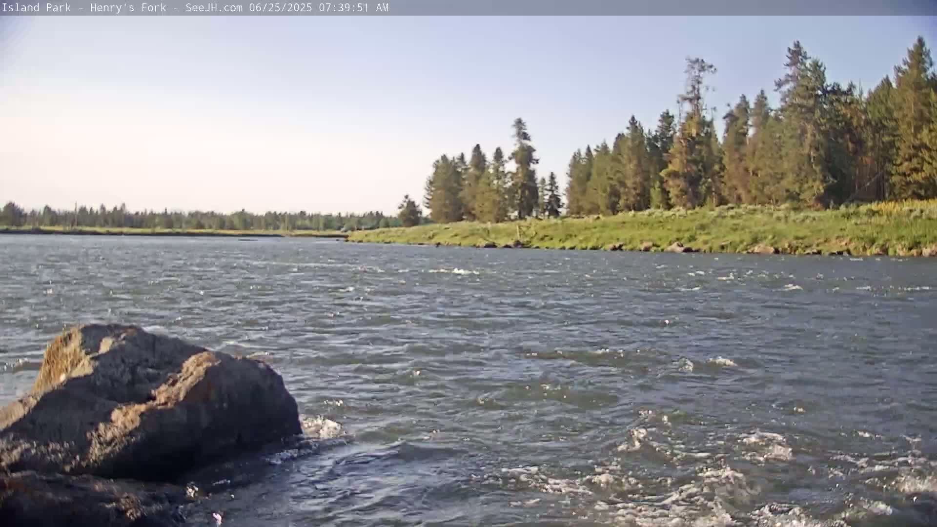 Henry's Fork River from Island Park Village  Live Cam - Island Park, Fremont, Idaho, USA