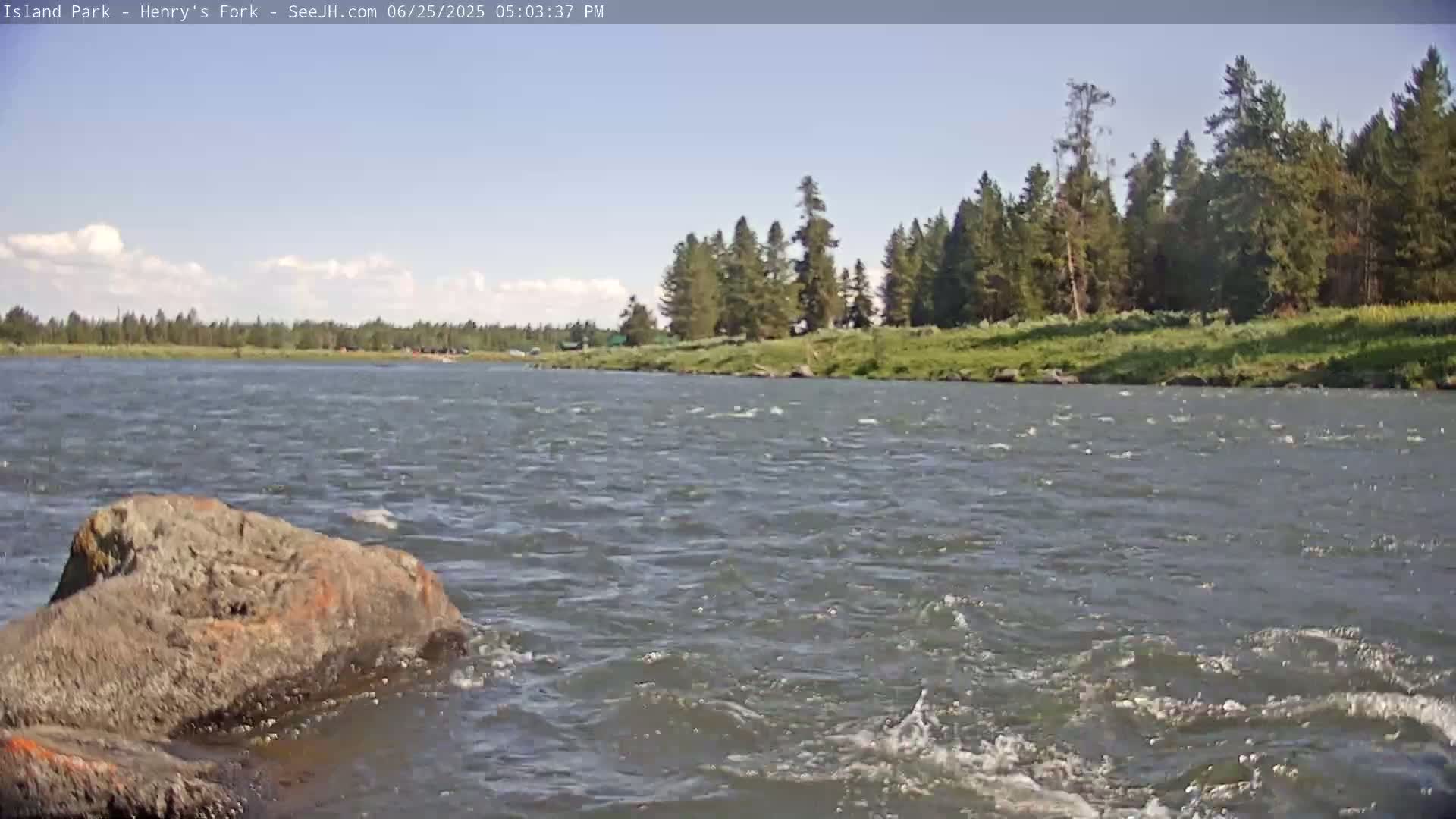 Henry's Fork River from Island Park Village  Live Cam - Island Park, Fremont, Idaho, USA