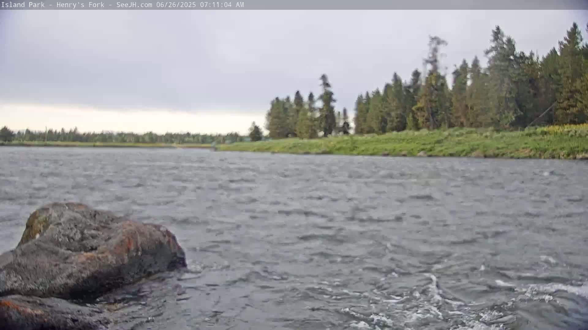 Henry's Fork River from Island Park Village  Live Cam - Island Park, Fremont, Idaho, USA