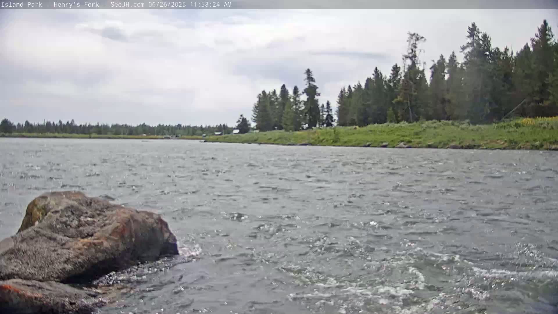 Henry's Fork River from Island Park Village  Live Cam - Island Park, Fremont, Idaho, USA