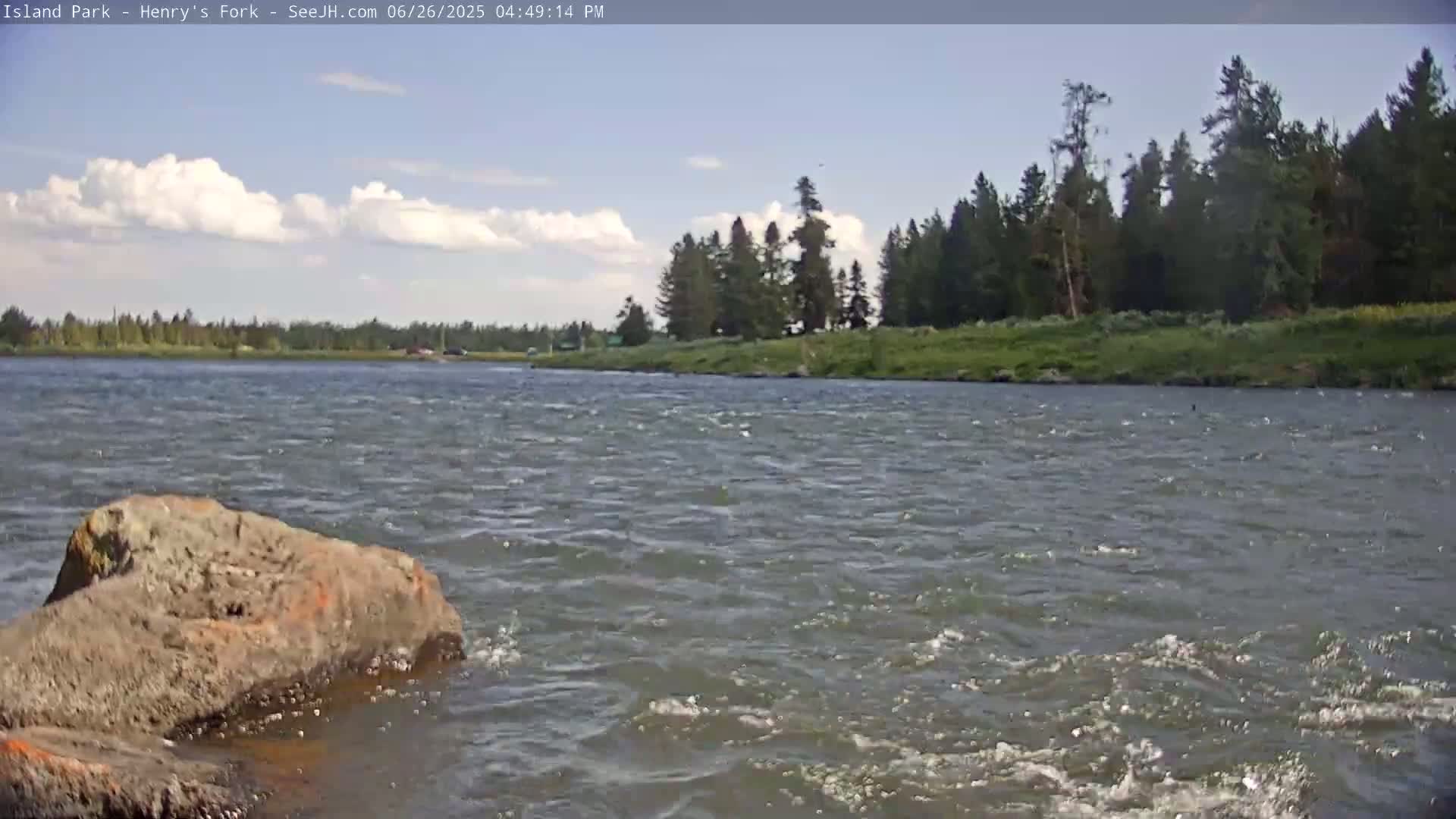 Henry's Fork River from Island Park Village  Live Cam - Island Park, Fremont, Idaho, USA