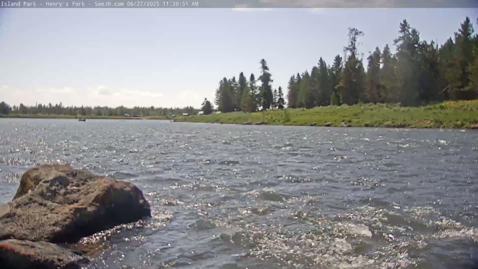 Henry's Fork River from Island Park Village  Live Cam - Island Park, Fremont, Idaho, USA