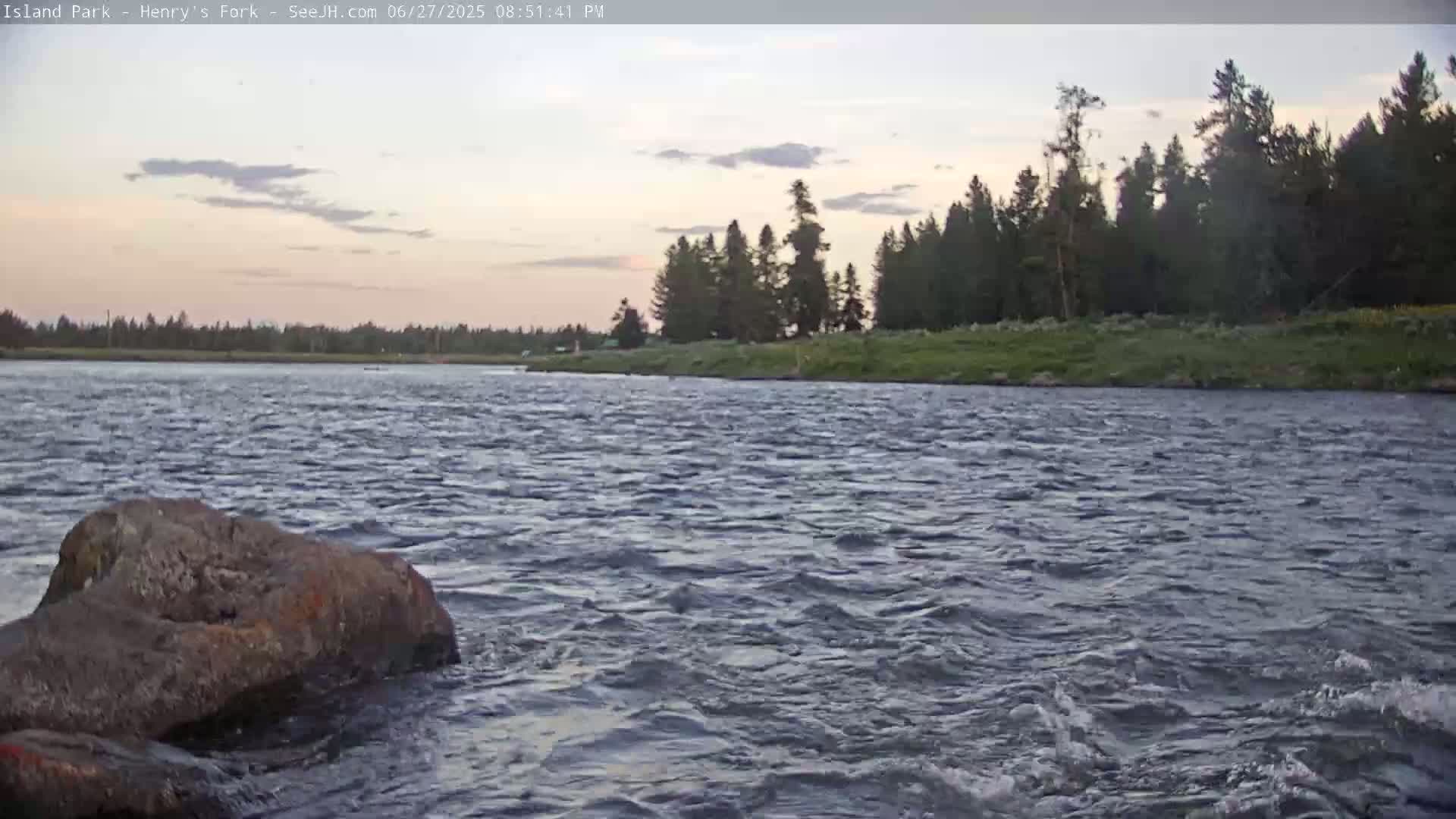 Henry's Fork River from Island Park Village  Live Cam - Island Park, Fremont, Idaho, USA