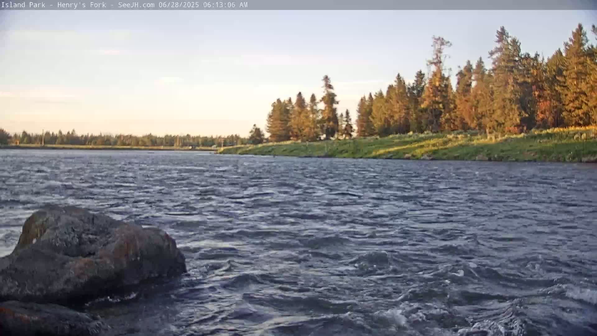 Henry's Fork River from Island Park Village  Live Cam - Island Park, Fremont, Idaho, USA