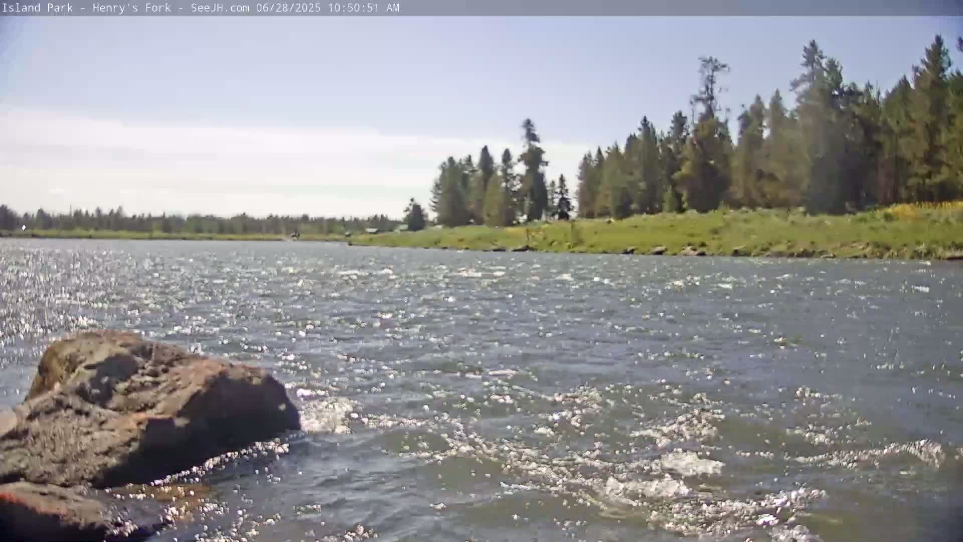 Henry's Fork River from Island Park Village  Live Cam - Island Park, Fremont, Idaho, USA