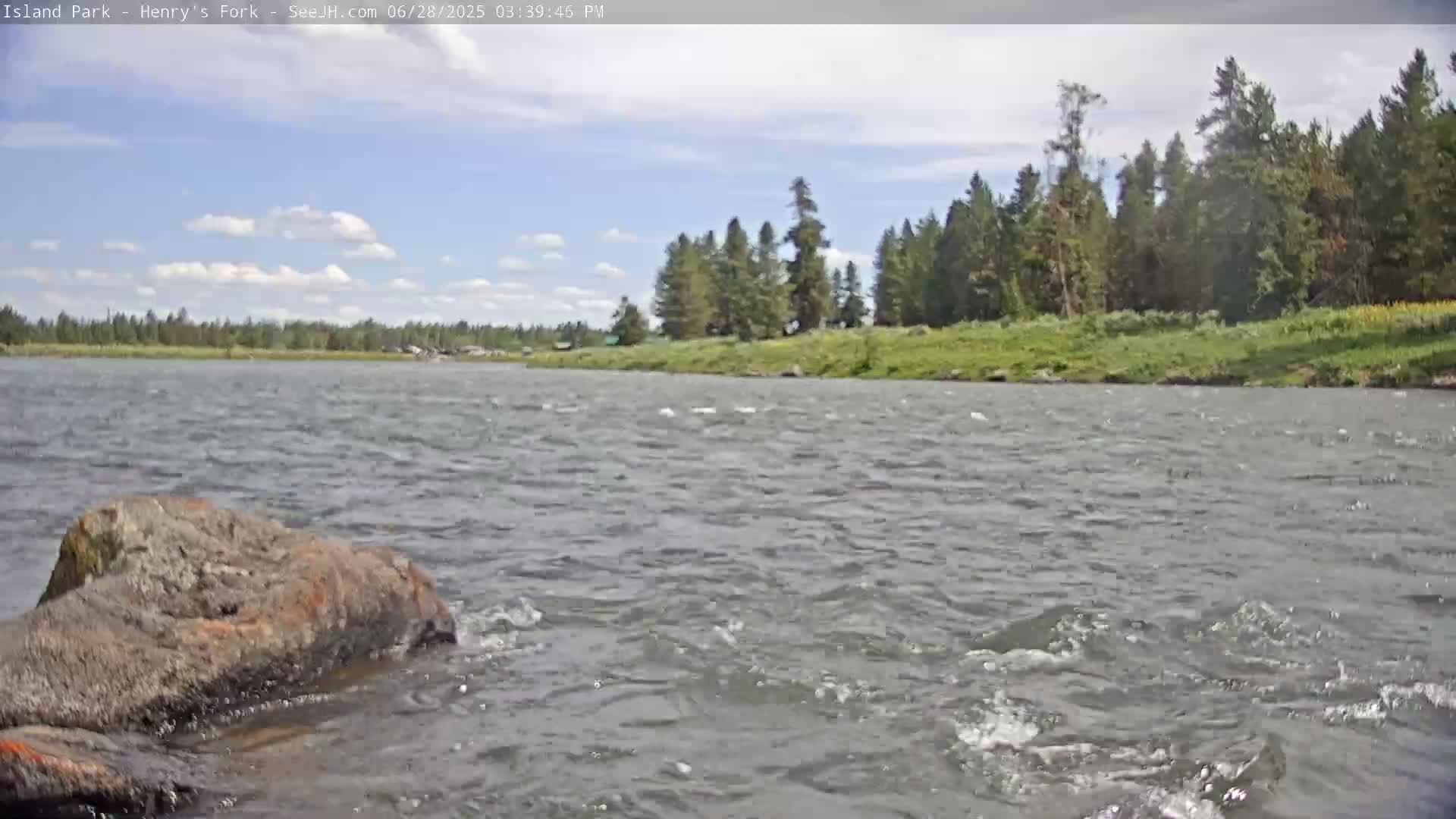Henry's Fork River from Island Park Village  Live Cam - Island Park, Fremont, Idaho, USA
