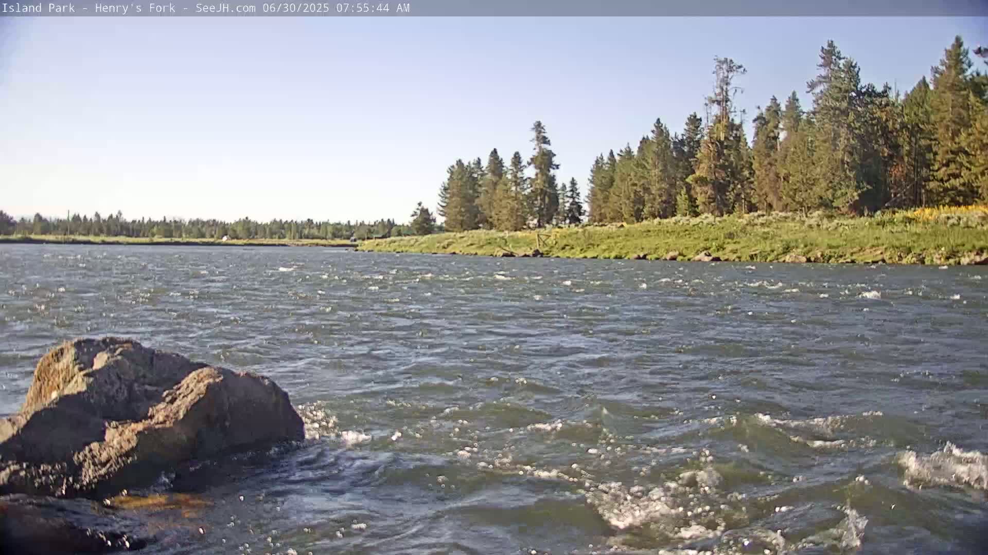 Henry's Fork River from Island Park Village  Live Cam - Island Park, Fremont, Idaho, USA