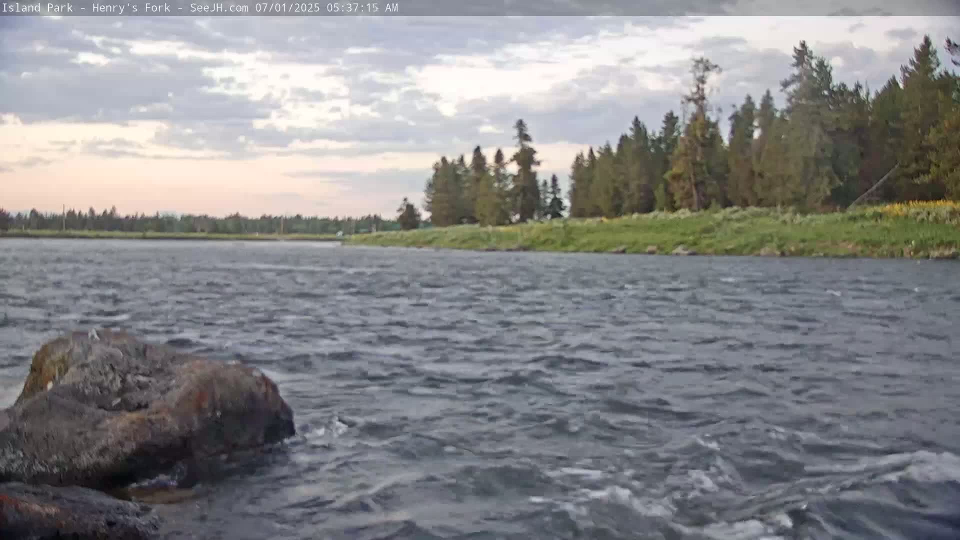 Henry's Fork River from Island Park Village  Live Cam - Island Park, Fremont, Idaho, USA