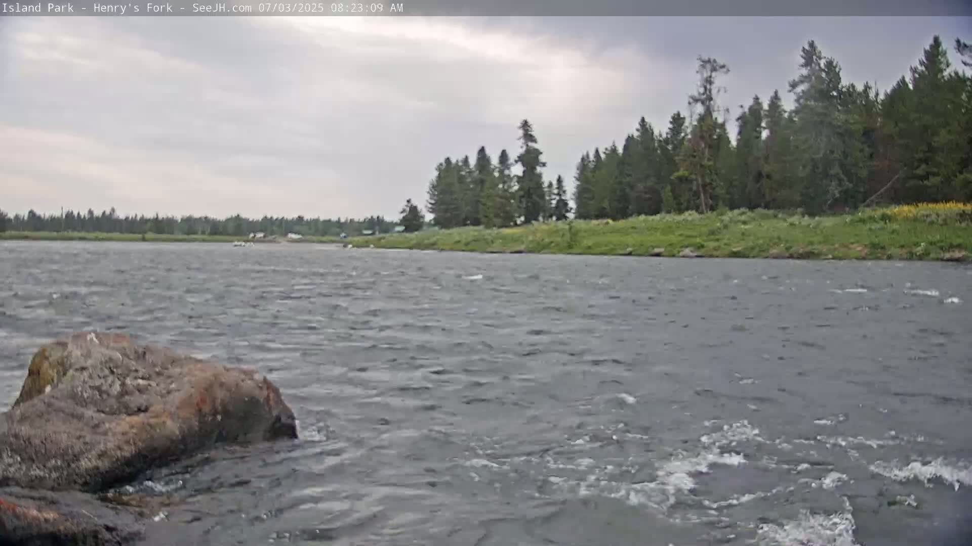 Henry's Fork River from Island Park Village  Live Cam - Island Park, Fremont, Idaho, USA