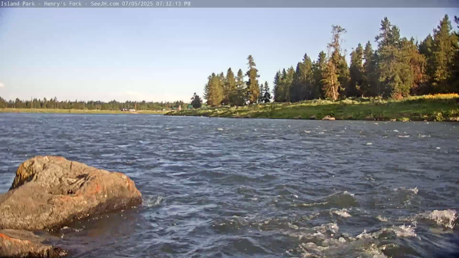 Henry's Fork River from Island Park Village  Live Cam - Island Park, Fremont, Idaho, USA