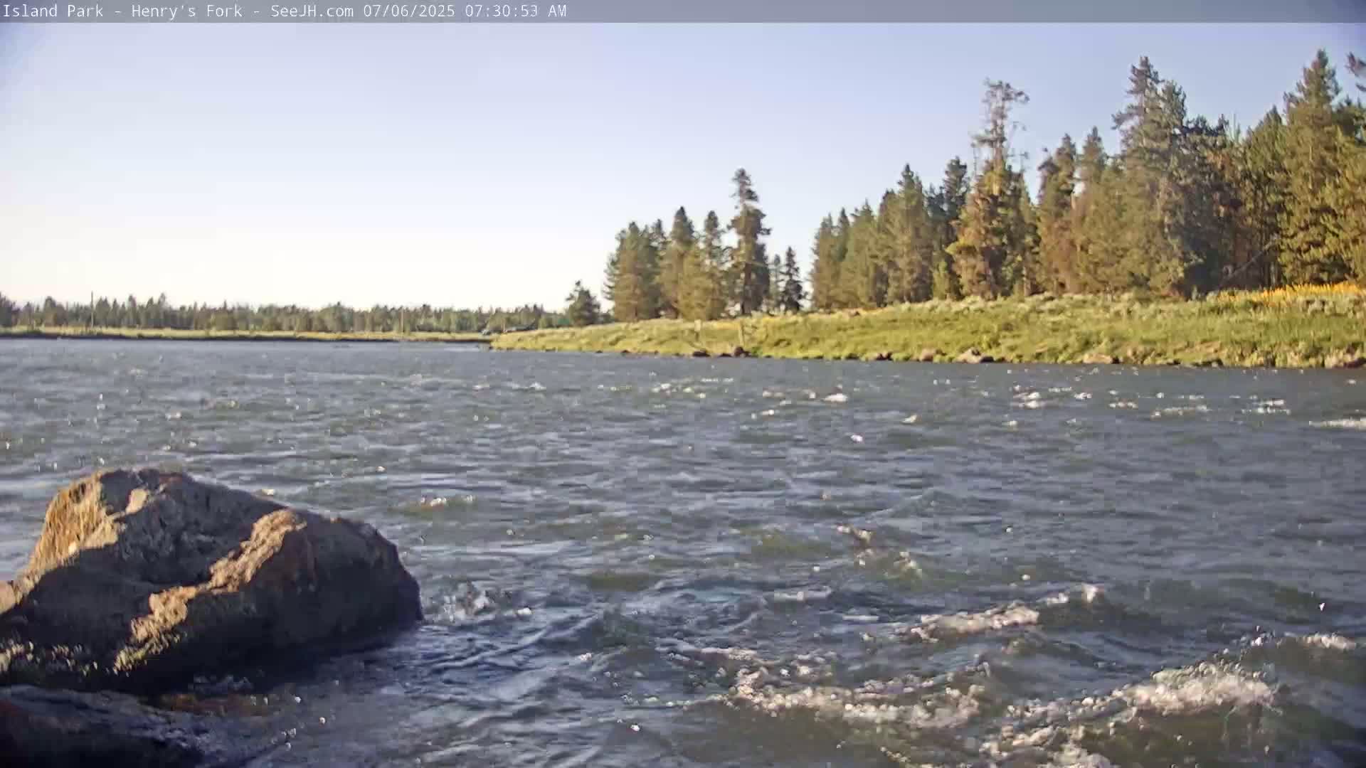 Henry's Fork River from Island Park Village  Live Cam - Island Park, Fremont, Idaho, USA