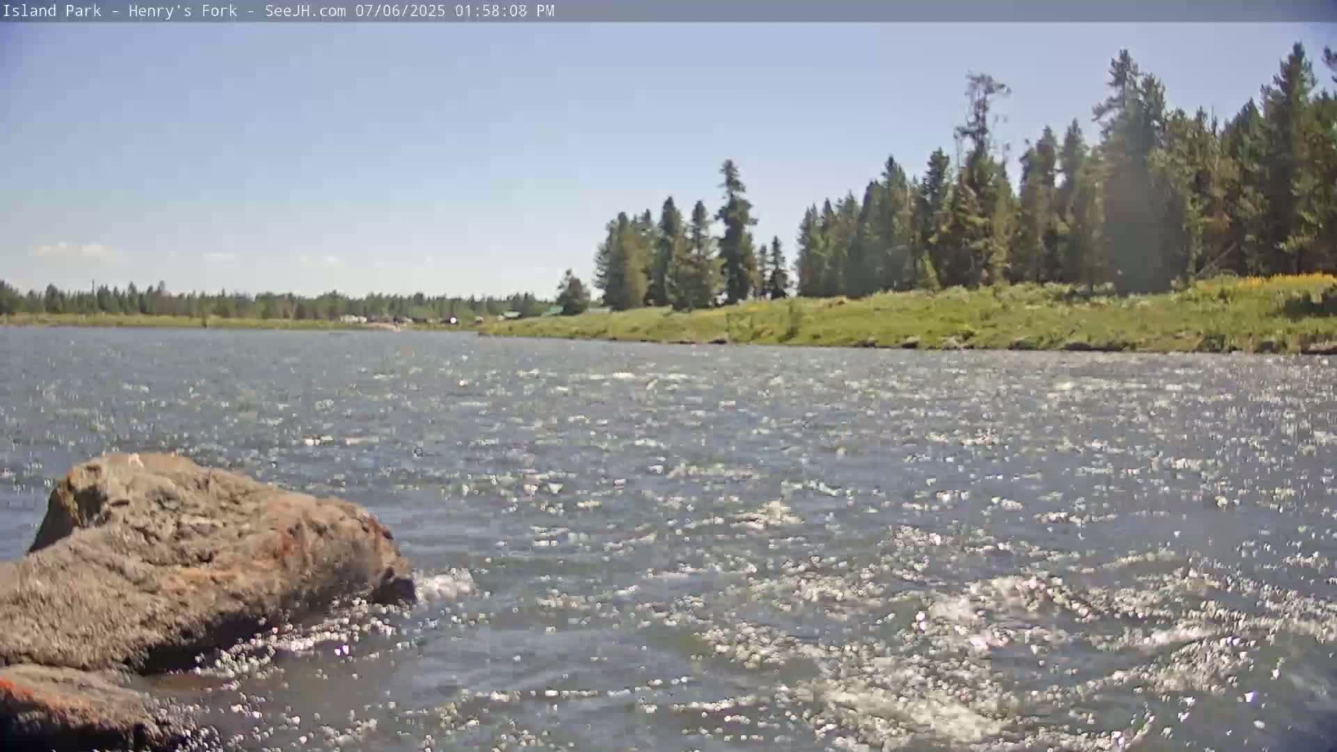 Henry's Fork River from Island Park Village  Live Cam - Island Park, Fremont, Idaho, USA