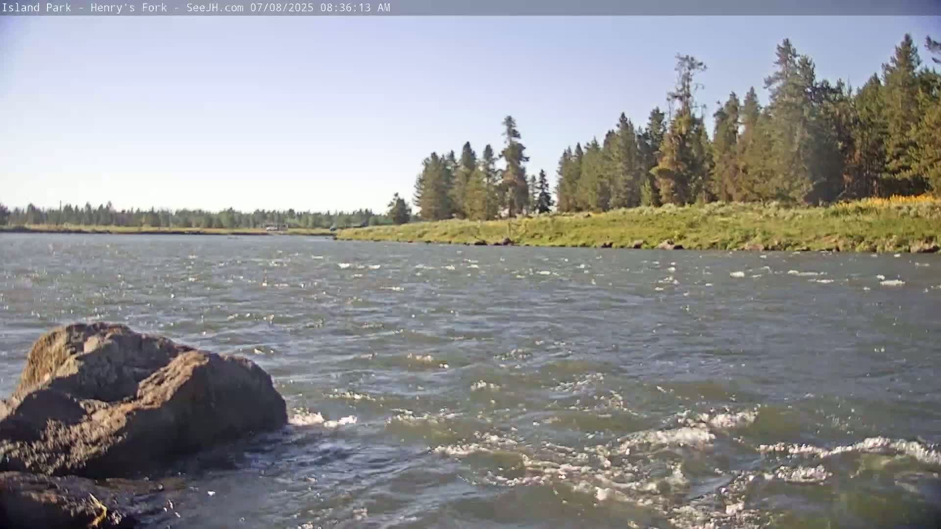 Henry's Fork River from Island Park Village  Live Cam - Island Park, Fremont, Idaho, USA