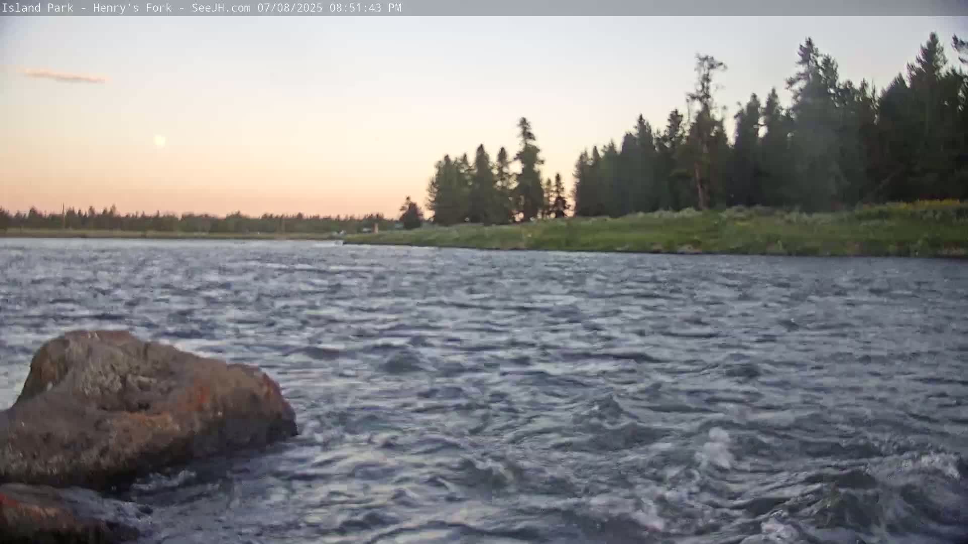 Henry's Fork River from Island Park Village  Live Cam - Island Park, Fremont, Idaho, USA