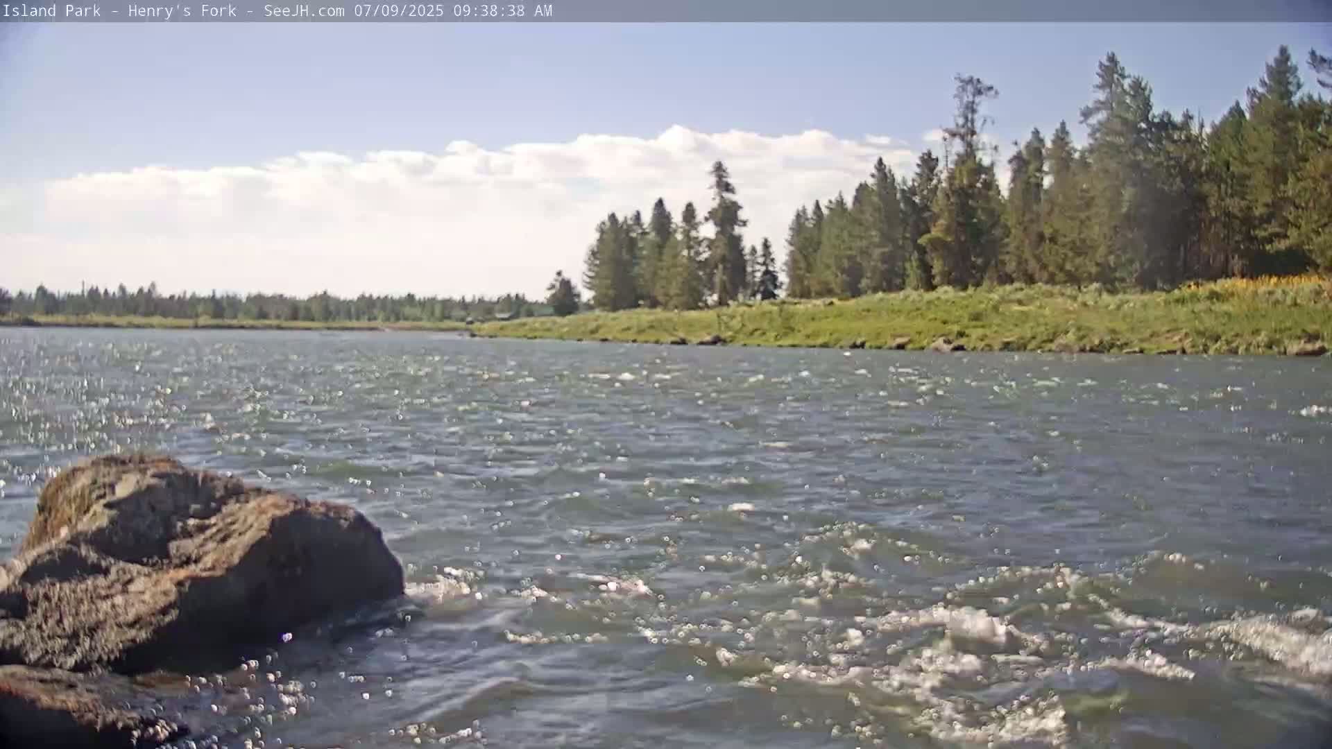 Henry's Fork River from Island Park Village  Live Cam - Island Park, Fremont, Idaho, USA