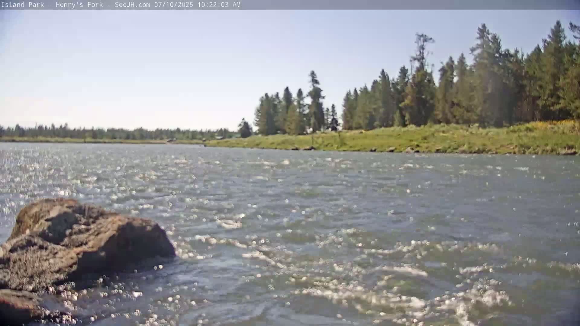 Henry's Fork River from Island Park Village  Live Cam - Island Park, Fremont, Idaho, USA