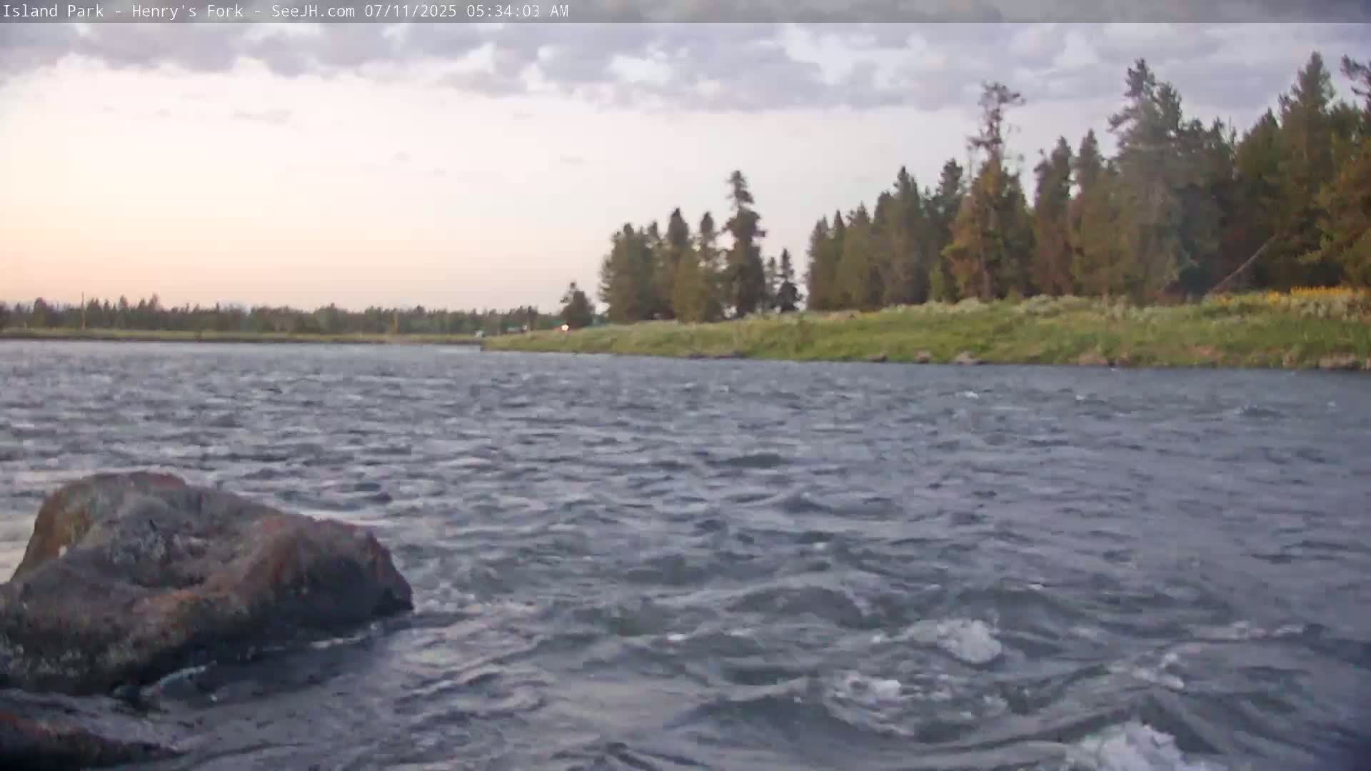 Henry's Fork River from Island Park Village  Live Cam - Island Park, Fremont, Idaho, USA