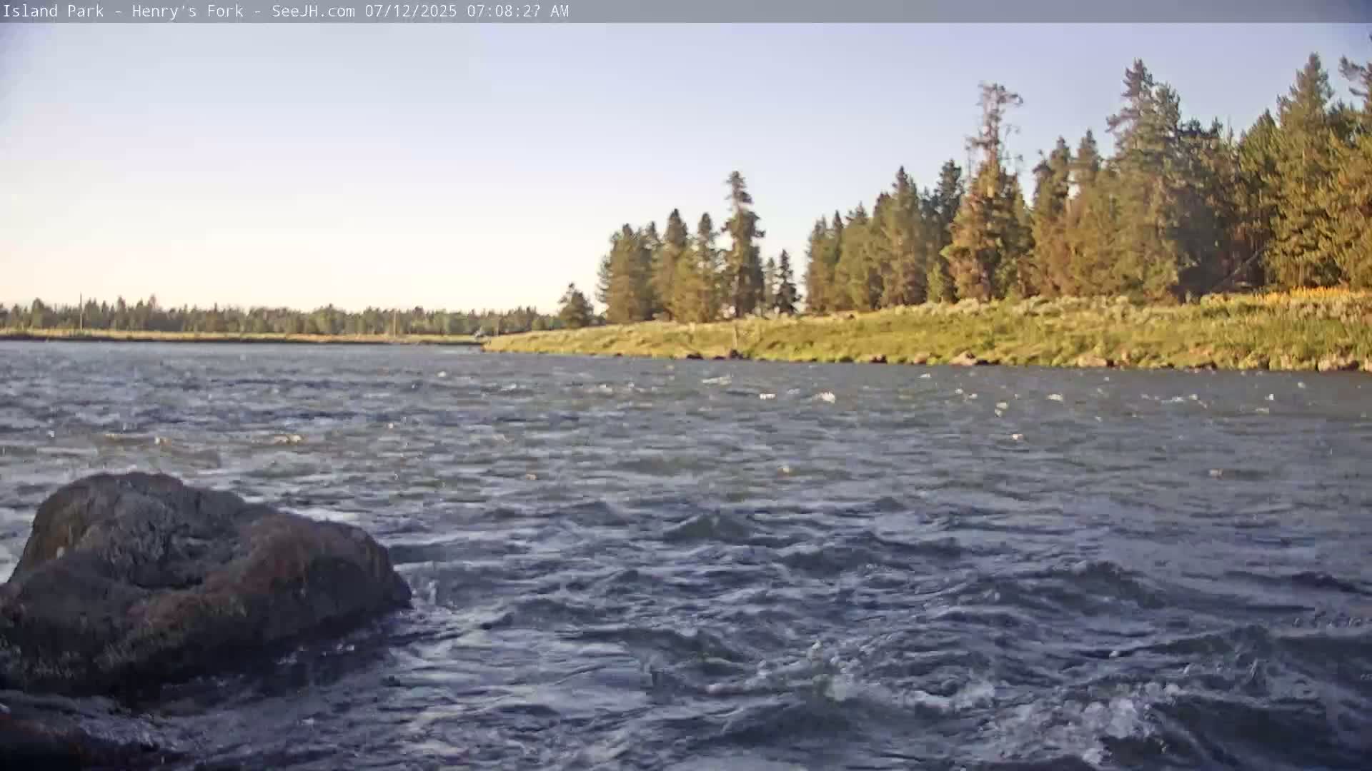 Henry's Fork River from Island Park Village  Live Cam - Island Park, Fremont, Idaho, USA