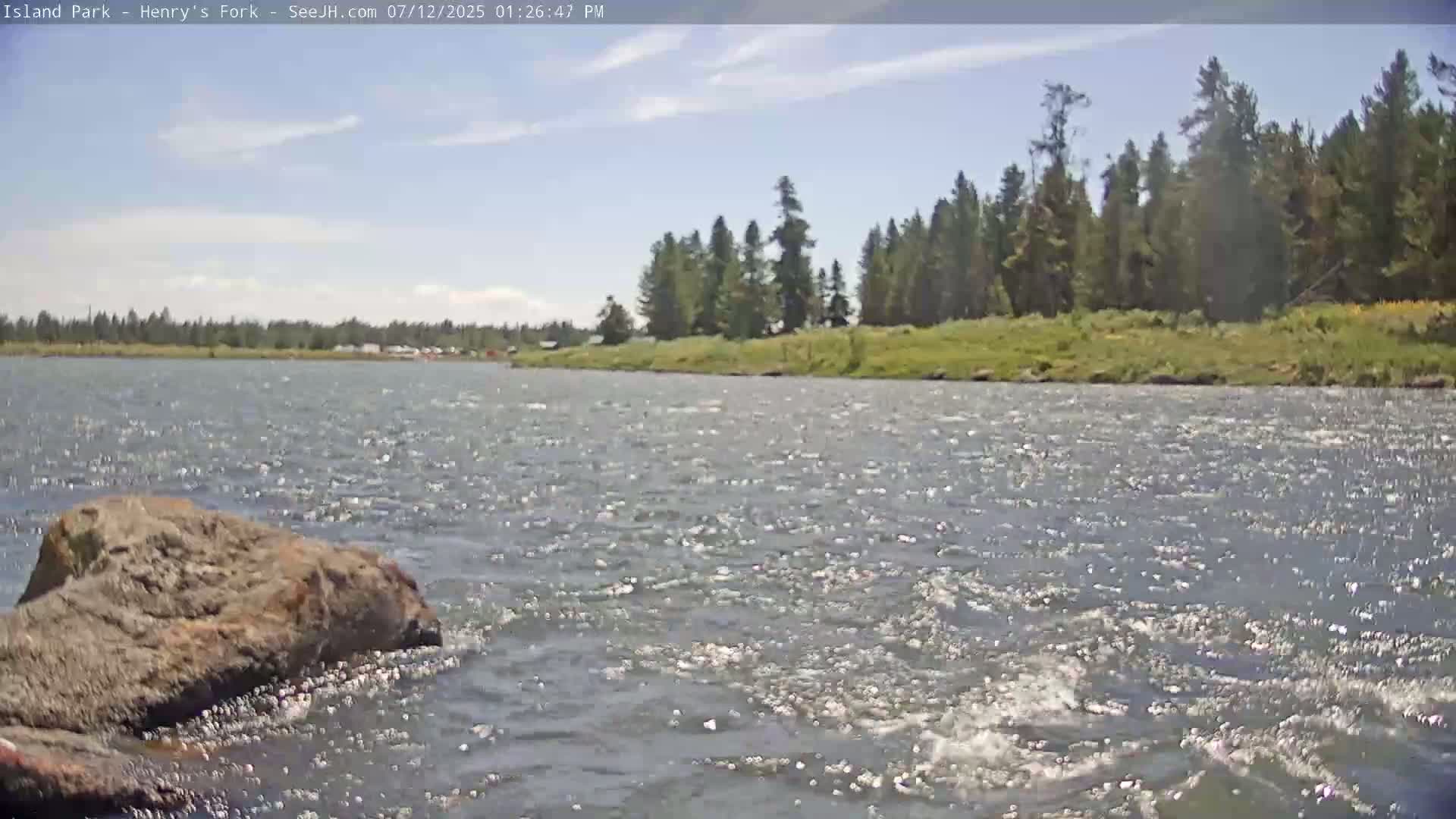 Henry's Fork River from Island Park Village  Live Cam - Island Park, Fremont, Idaho, USA