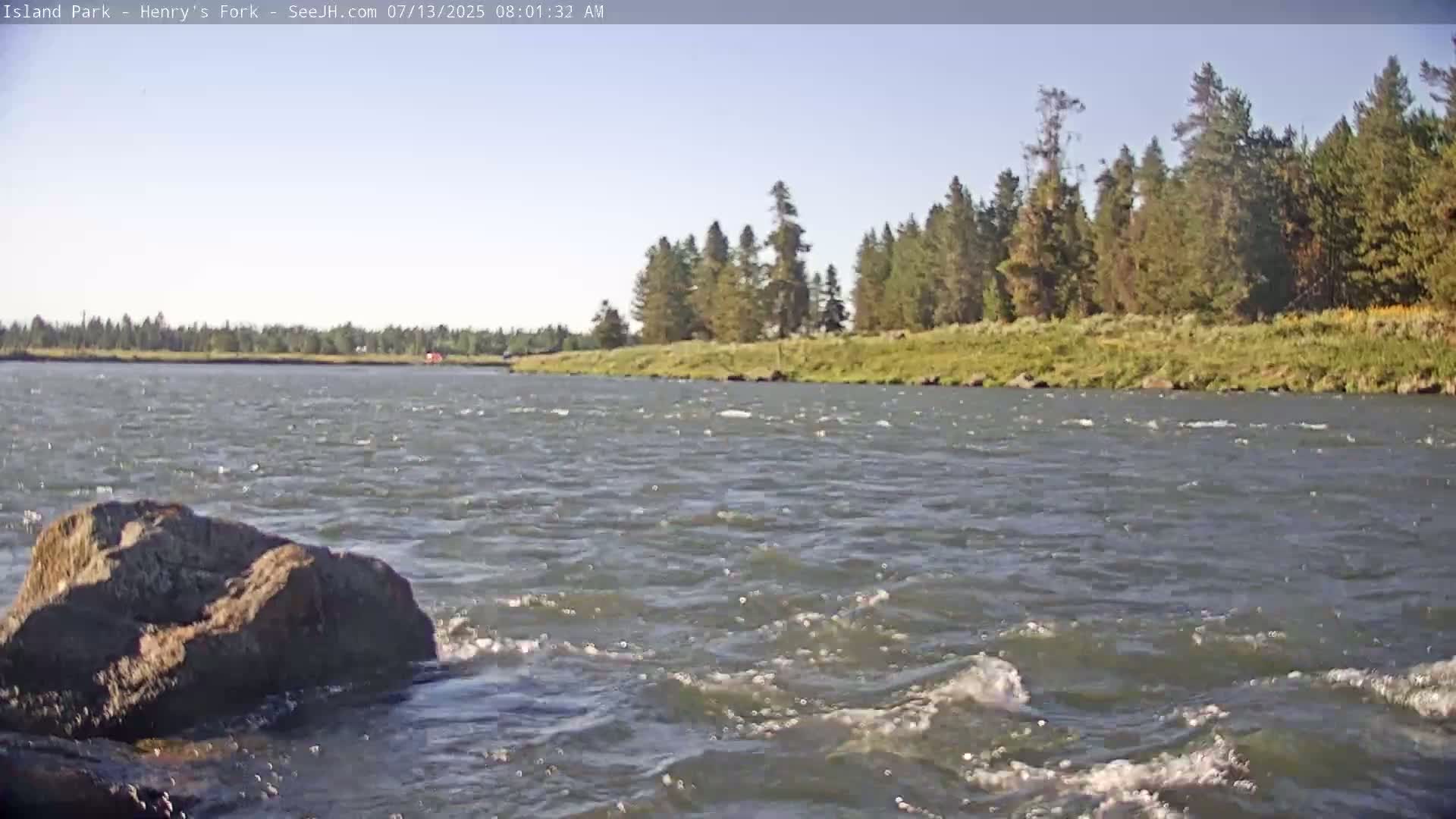 Henry's Fork River from Island Park Village  Live Cam - Island Park, Fremont, Idaho, USA
