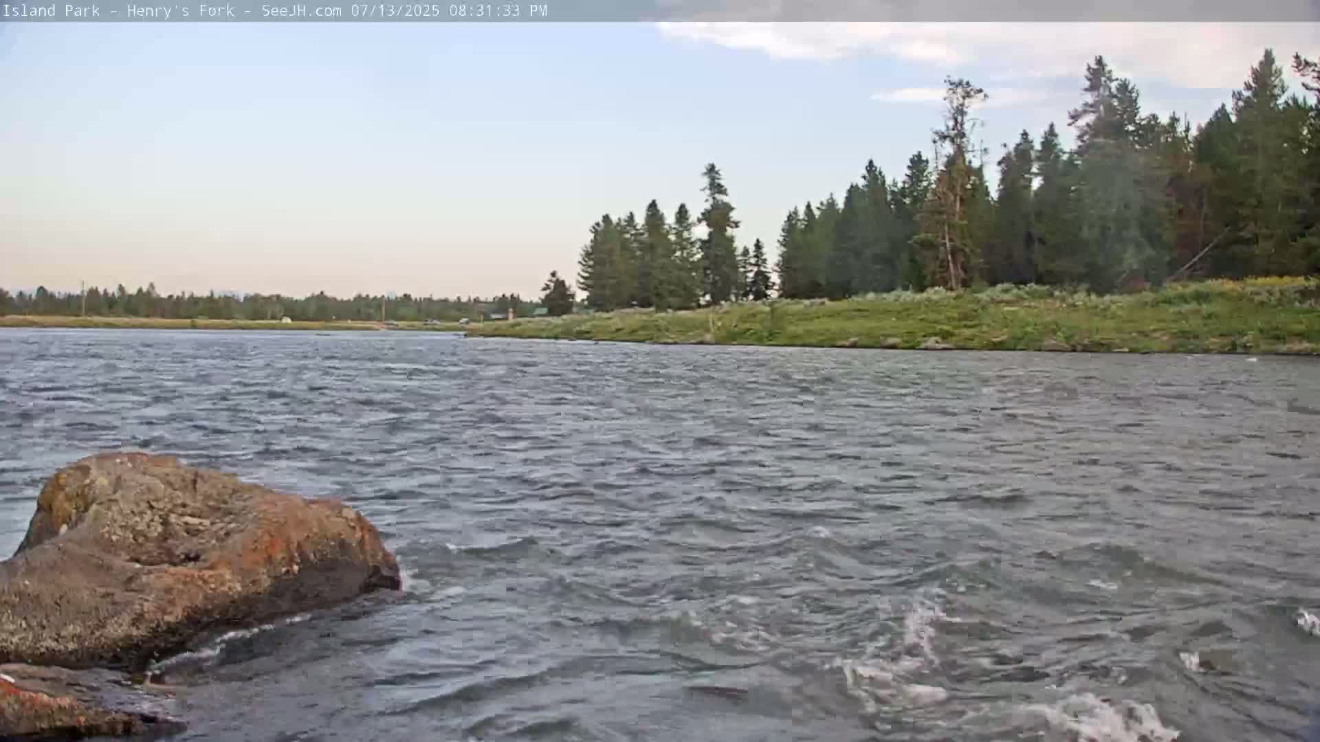 Henry's Fork River from Island Park Village  Live Cam - Island Park, Fremont, Idaho, USA