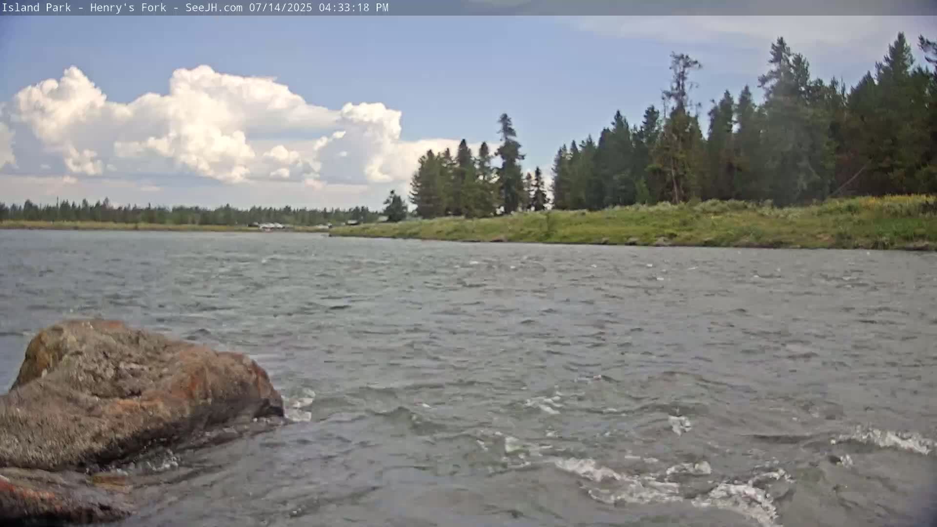 Henry's Fork River from Island Park Village  Live Cam - Island Park, Fremont, Idaho, USA