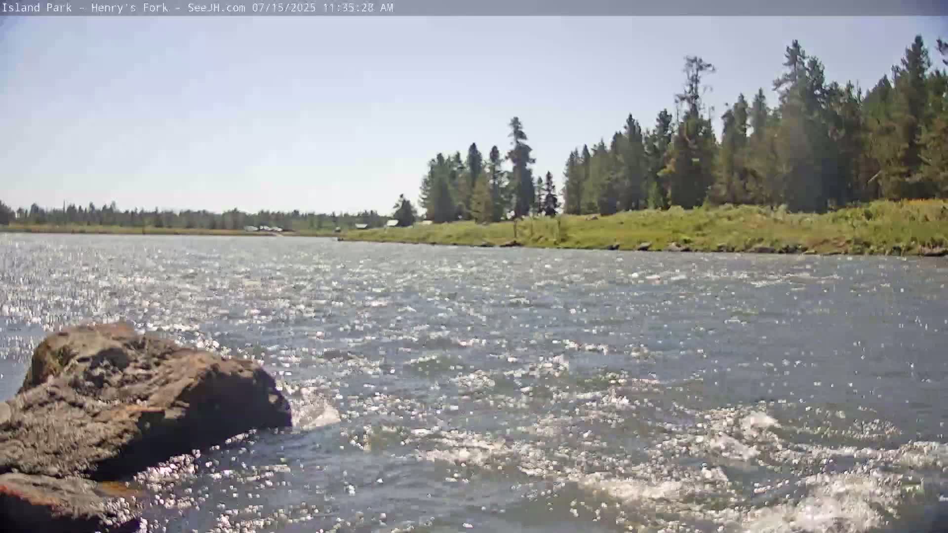 Henry's Fork River from Island Park Village  Live Cam - Island Park, Fremont, Idaho, USA
