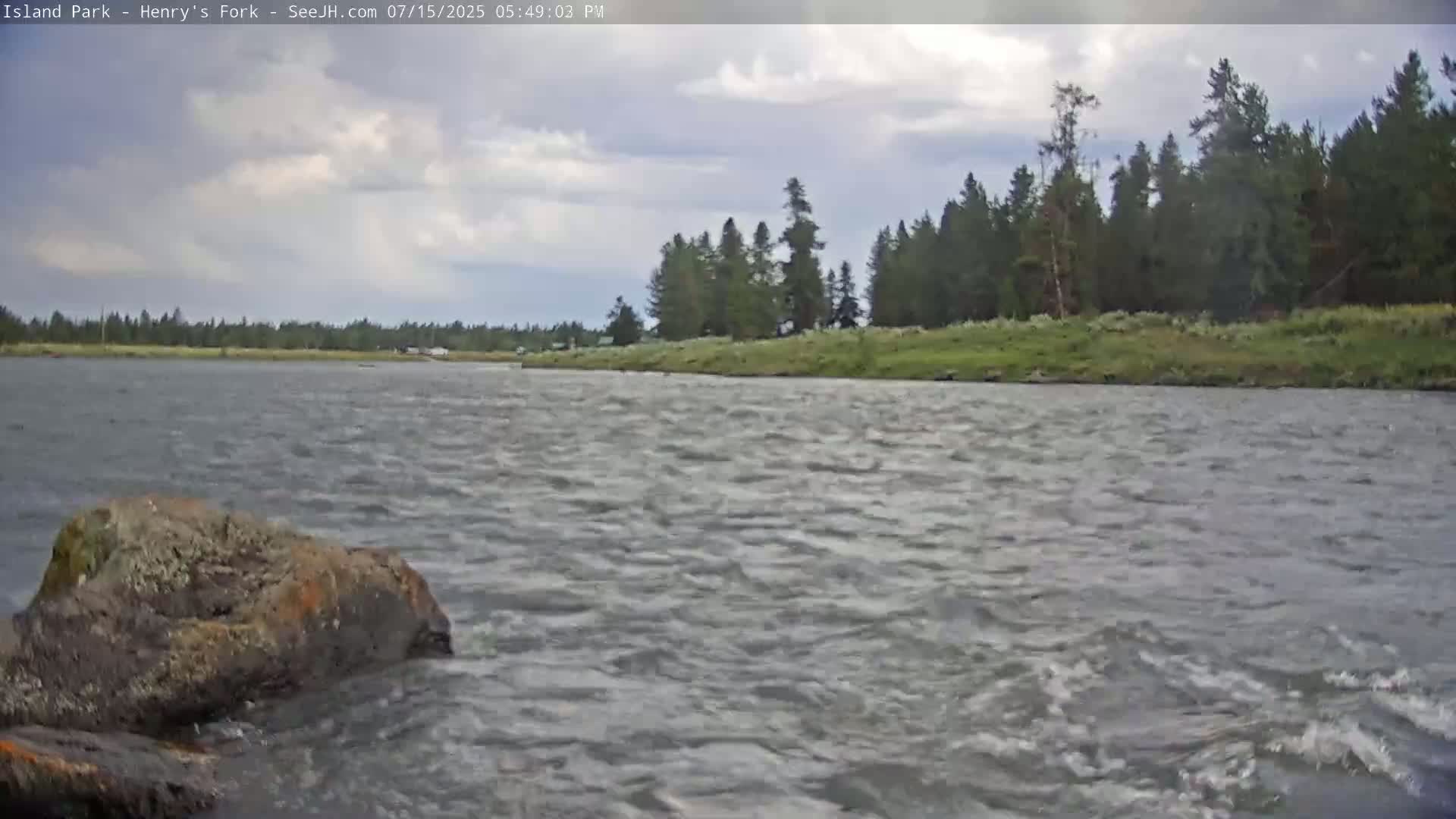 Henry's Fork River from Island Park Village  Live Cam - Island Park, Fremont, Idaho, USA