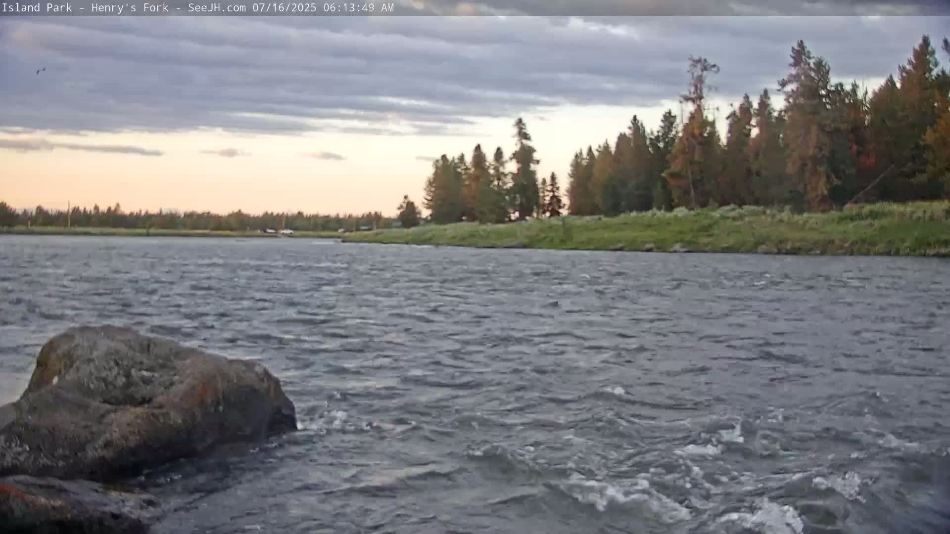 Henry's Fork River from Island Park Village  Live Cam - Island Park, Fremont, Idaho, USA