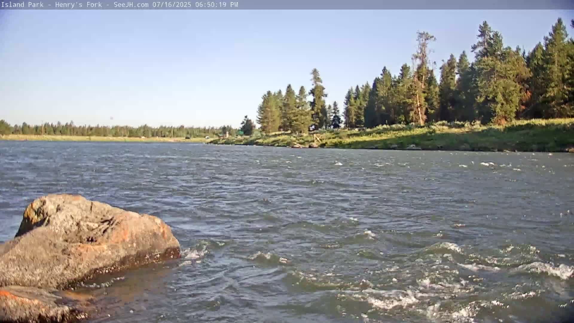Henry's Fork River from Island Park Village  Live Cam - Island Park, Fremont, Idaho, USA