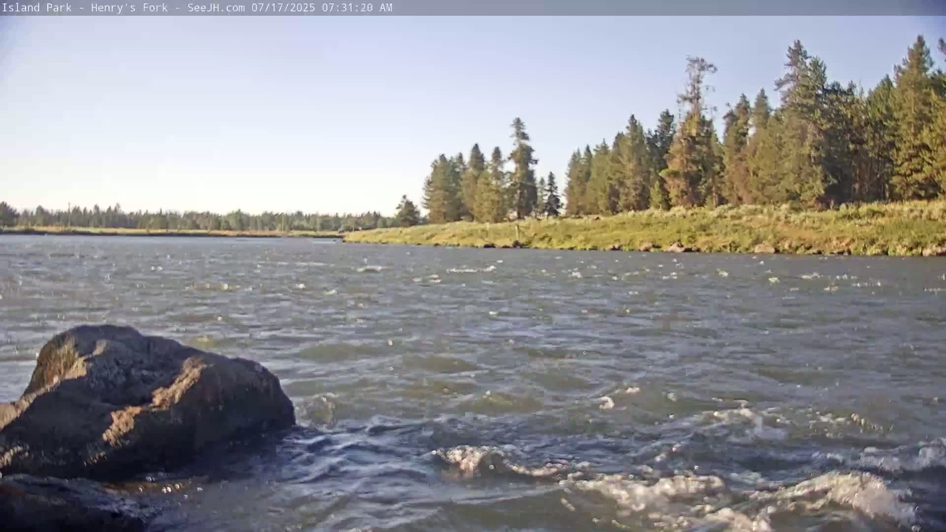 Henry's Fork River from Island Park Village  Live Cam - Island Park, Fremont, Idaho, USA
