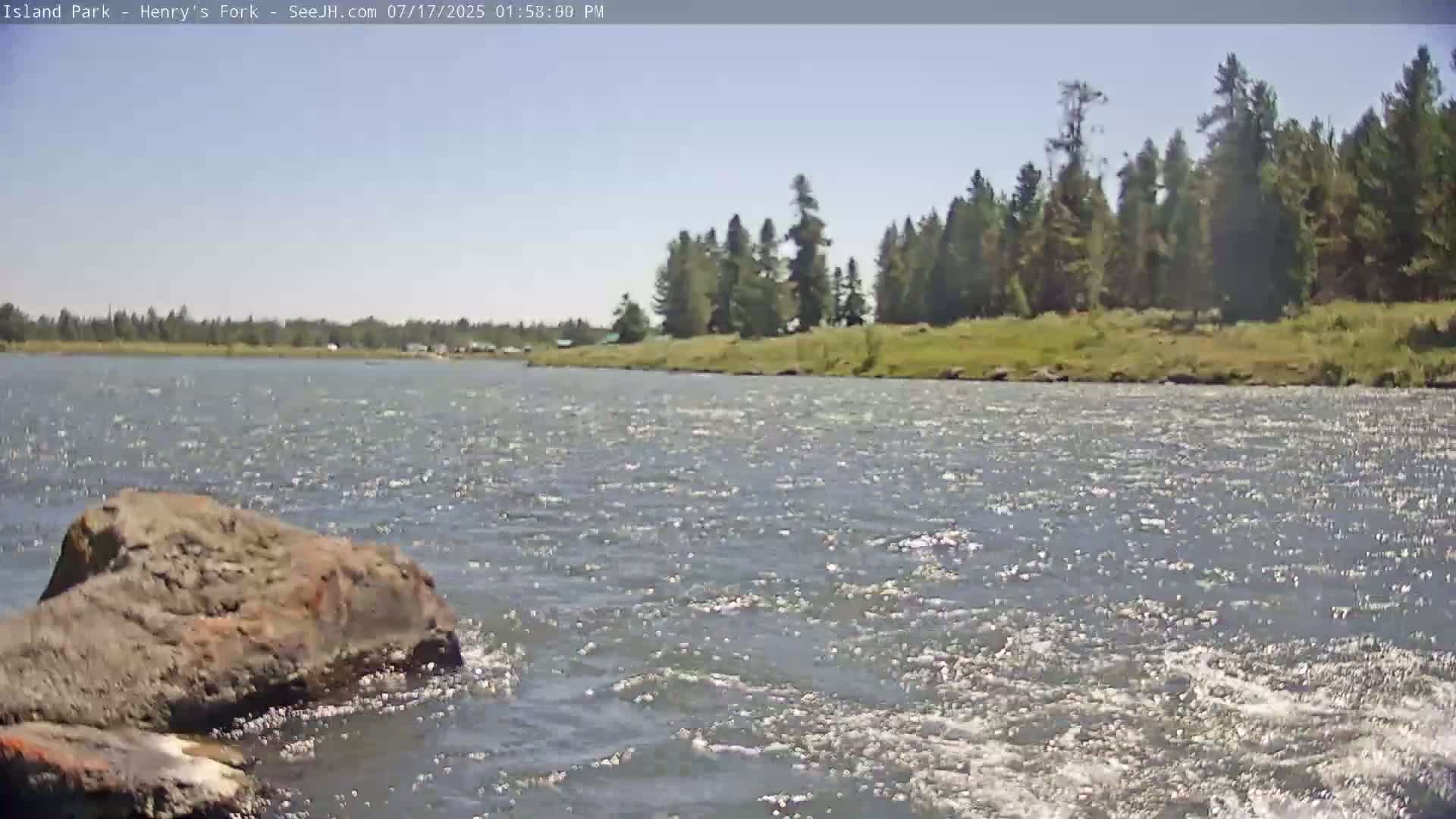 Henry's Fork River from Island Park Village  Live Cam - Island Park, Fremont, Idaho, USA