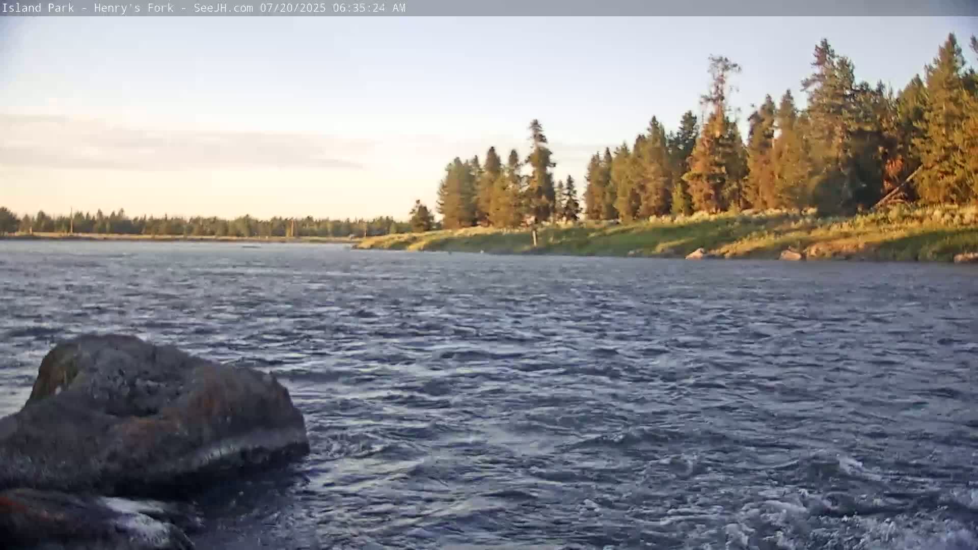 Henry's Fork River from Island Park Village  Live Cam - Island Park, Fremont, Idaho, USA